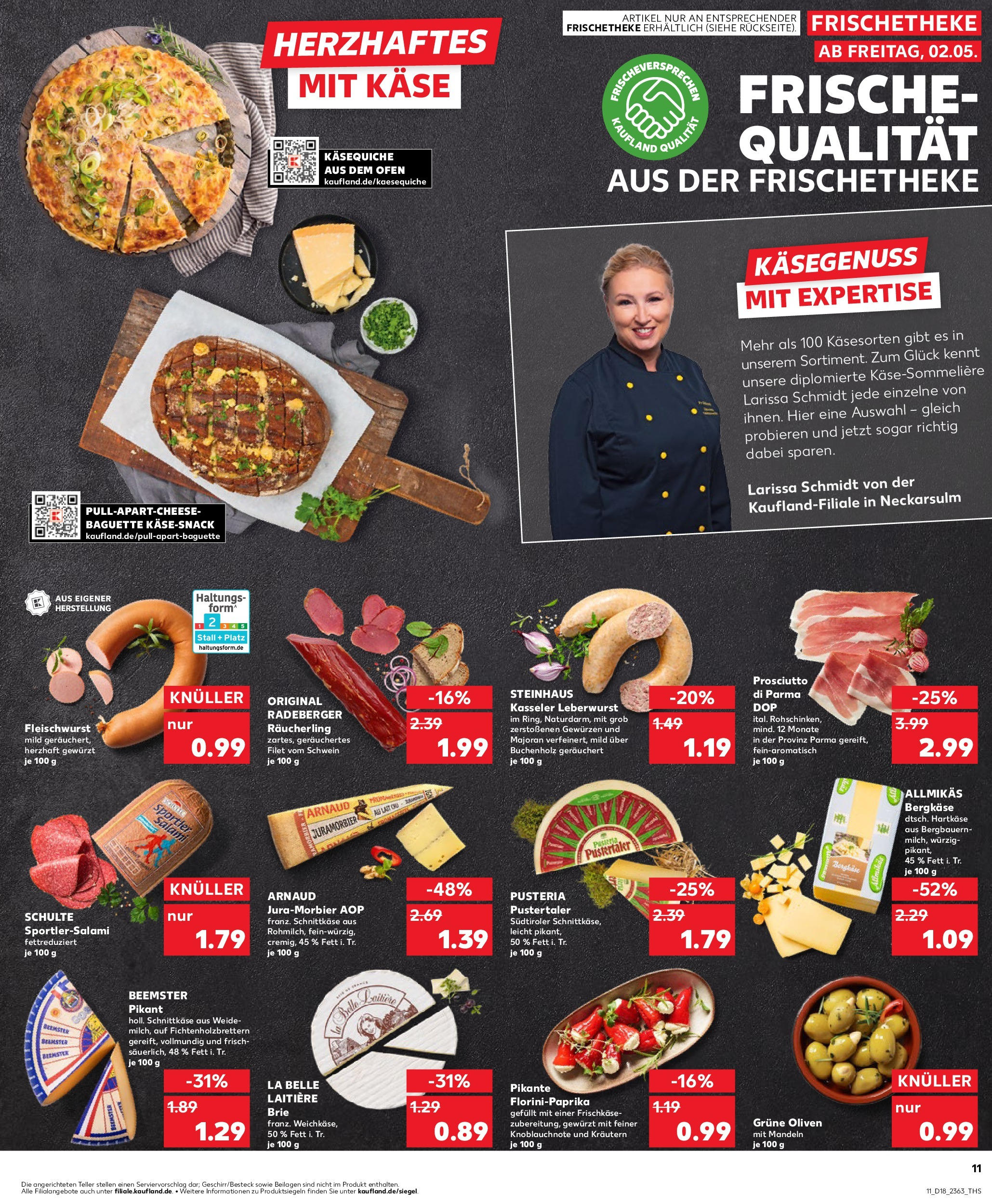Kaufland - Kaufland: Wochenangebote (ab 01.05.2025) » Angebote Online | Seite: 11 | Produkte: Ofen, Käse, Salami, Frischkase Kaufland - Kaufland: Wochenangebote (ab 01.05.2025) » Angebote Online zum Blättern | Seite: 11 | Produkte: Ofen, Käse, Salami, Frischkase