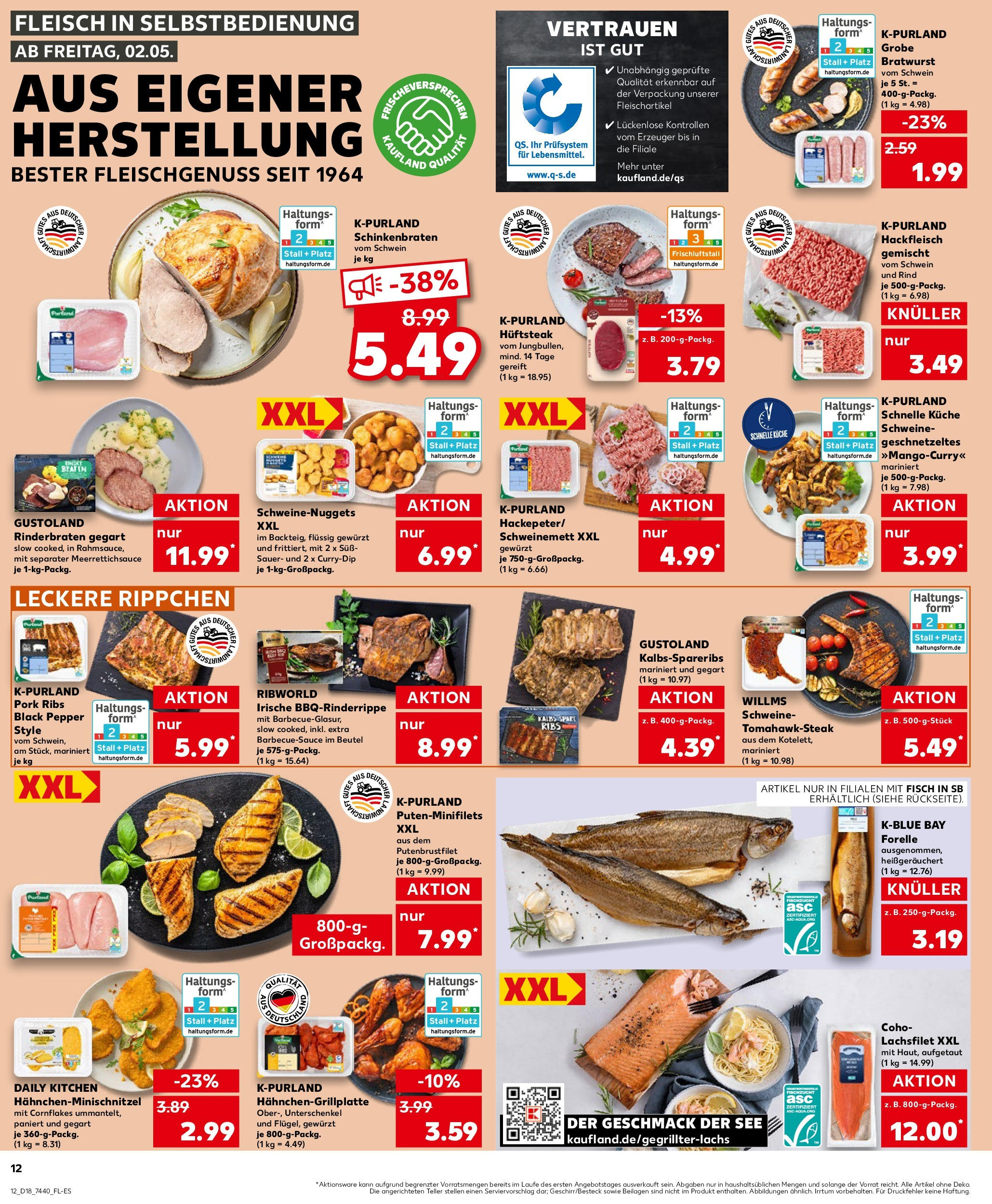 Kaufland - Kaufland: Wochenangebote (ab 01.05.2025) » Angebote Online | Seite: 12 | Produkte: Rinderbraten, Grill, Spare ribs, Steak Kaufland - Kaufland: Wochenangebote (ab 01.05.2025) » Angebote Online zum Blättern | Seite: 12 | Produkte: Rinderbraten, Grill, Spare ribs, Steak