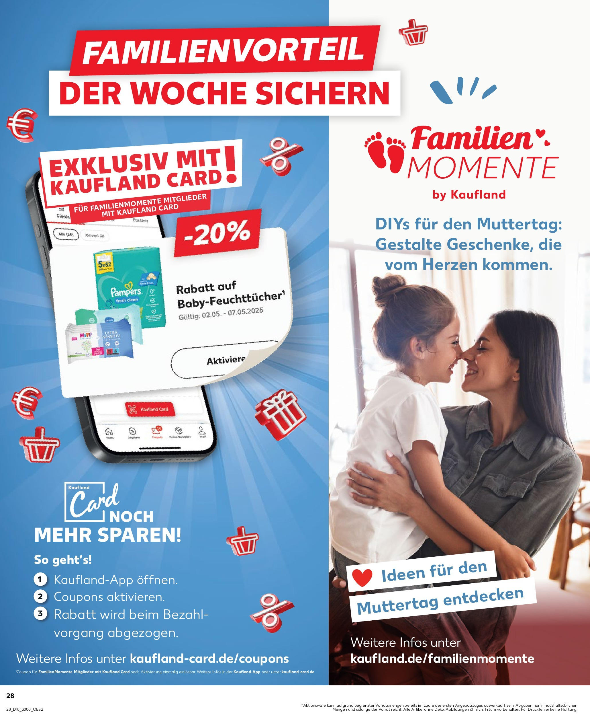 Kaufland - Kaufland: Wochenangebote (ab 01.05.2025) » Angebote Online | Seite: 28 | Produkte: Pampers Kaufland - Kaufland: Wochenangebote (ab 01.05.2025) » Angebote Online zum Blättern | Seite: 28 | Produkte: Pampers