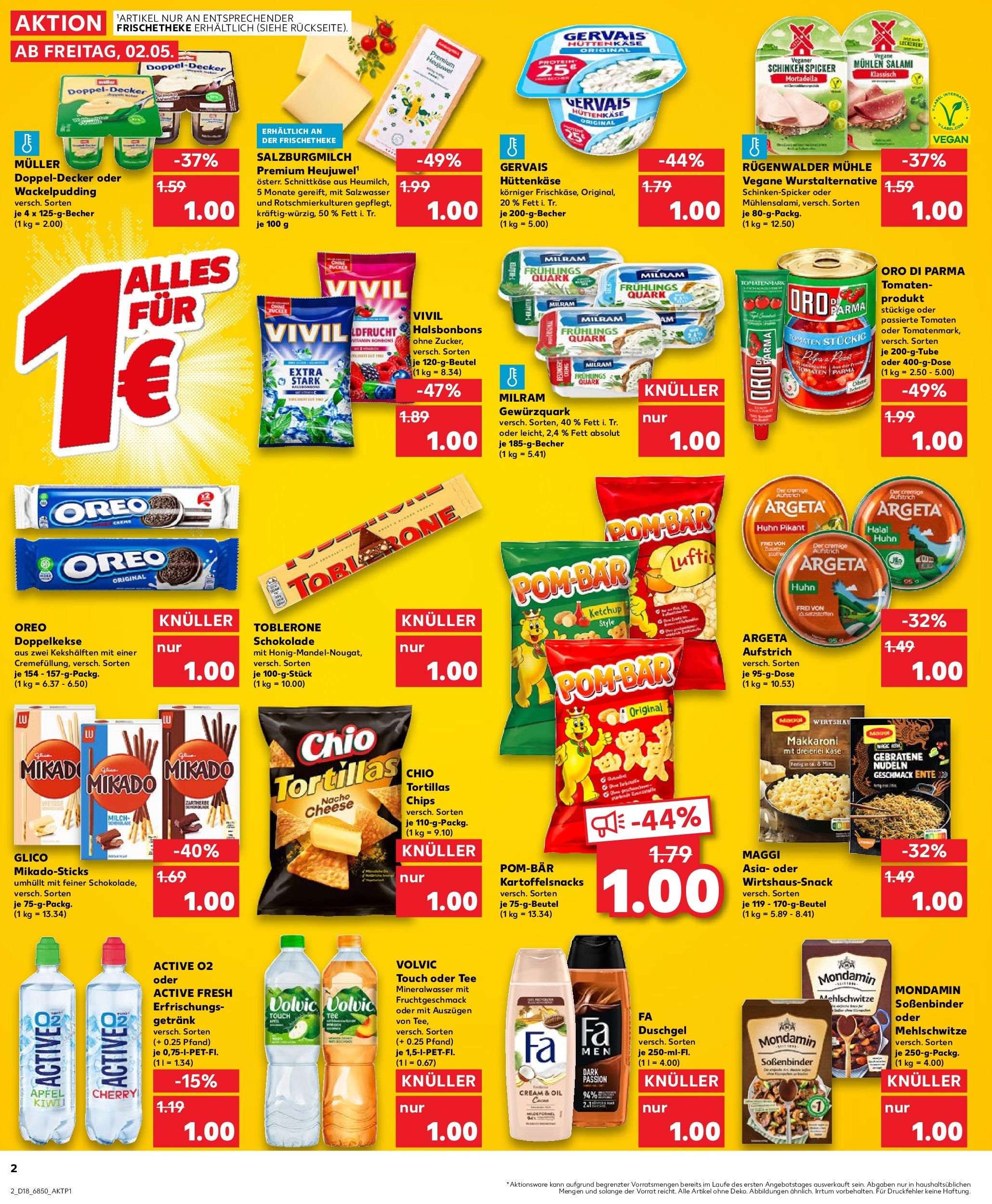 Kaufland - Kaufland: Wochenangebote (ab 01.05.2025) » Angebote Online | Seite: 2 | Produkte: Tomaten, Shower Gel, Tee, Hüttenkäse Kaufland - Kaufland: Wochenangebote (ab 01.05.2025) » Angebote Online zum Blättern | Seite: 2 | Produkte: Tomaten, Shower Gel, Tee, Hüttenkäse