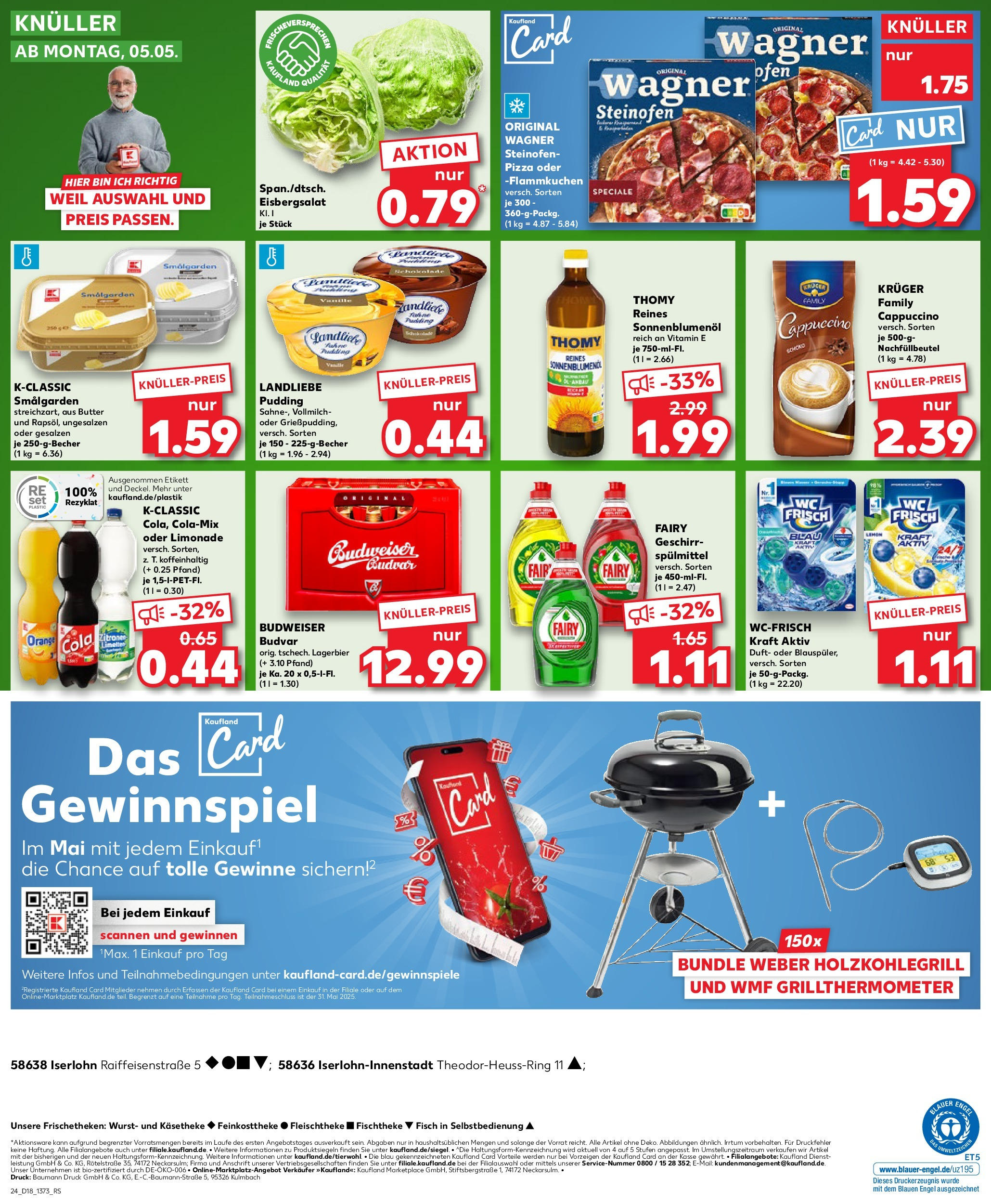 Kaufland - Kaufland: Wochenangebote (ab 01.05.2025) » Angebote Online | Seite: 24 | Produkte: Butter, Schokolade, Limonade, Pizza Kaufland - Kaufland: Wochenangebote (ab 01.05.2025) » Angebote Online zum Blättern | Seite: 24 | Produkte: Butter, Schokolade, Limonade, Pizza