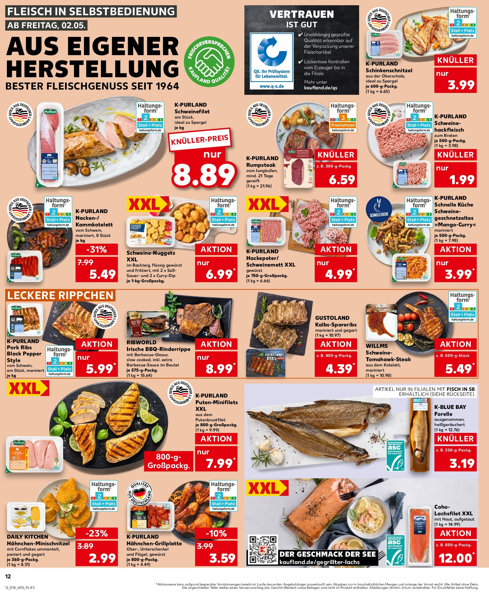 Kaufland - Kaufland: Wochenangebote (ab 01.05.2025) » Angebote Online | Seite: 12 | Produkte: Rumpsteak, Grill, Spare ribs, Schweinefilet Kaufland - Kaufland: Wochenangebote (ab 01.05.2025) » Angebote Online zum Blättern | Seite: 12 | Produkte: Rumpsteak, Grill, Spare ribs, Schweinefilet
