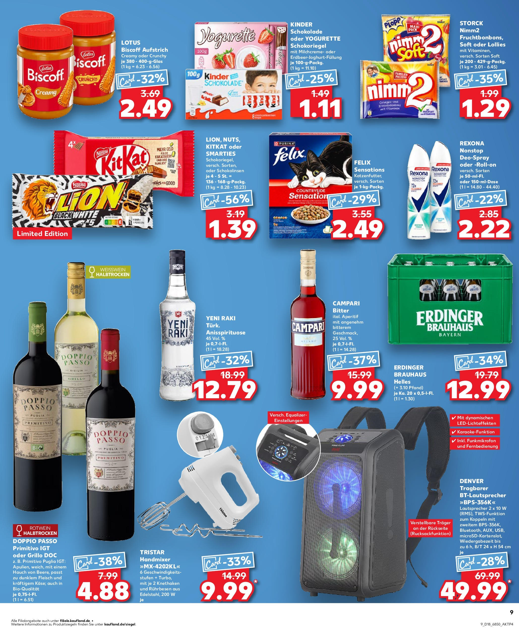 Kaufland - Kaufland: Wochenangebote (ab 01.05.2025) » Angebote Online | Seite: 9 | Produkte: Kinder schokolade, Schokolade, Weißwein, Rotwein Kaufland - Kaufland: Wochenangebote (ab 01.05.2025) » Angebote Online zum Blättern | Seite: 9 | Produkte: Kinder schokolade, Schokolade, Weißwein, Rotwein