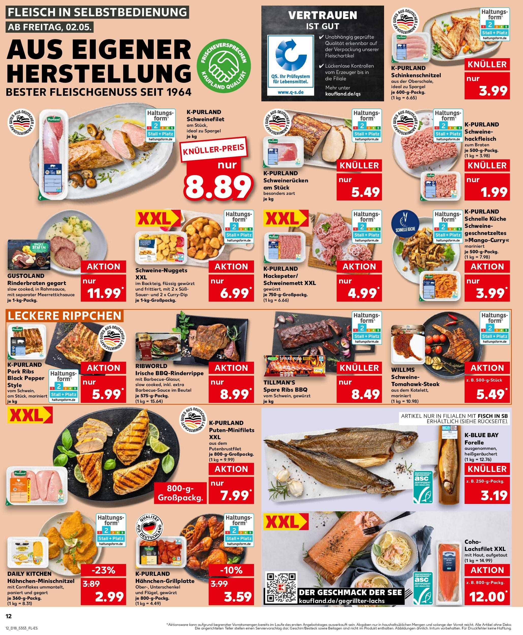 Kaufland - Kaufland: Wochenangebote (ab 01.05.2025) » Angebote Online | Seite: 12 | Produkte: Rinderbraten, Küche, Spargel, Schweinerucken Kaufland - Kaufland: Wochenangebote (ab 01.05.2025) » Angebote Online zum Blättern | Seite: 12 | Produkte: Rinderbraten, Küche, Spargel, Schweinerucken