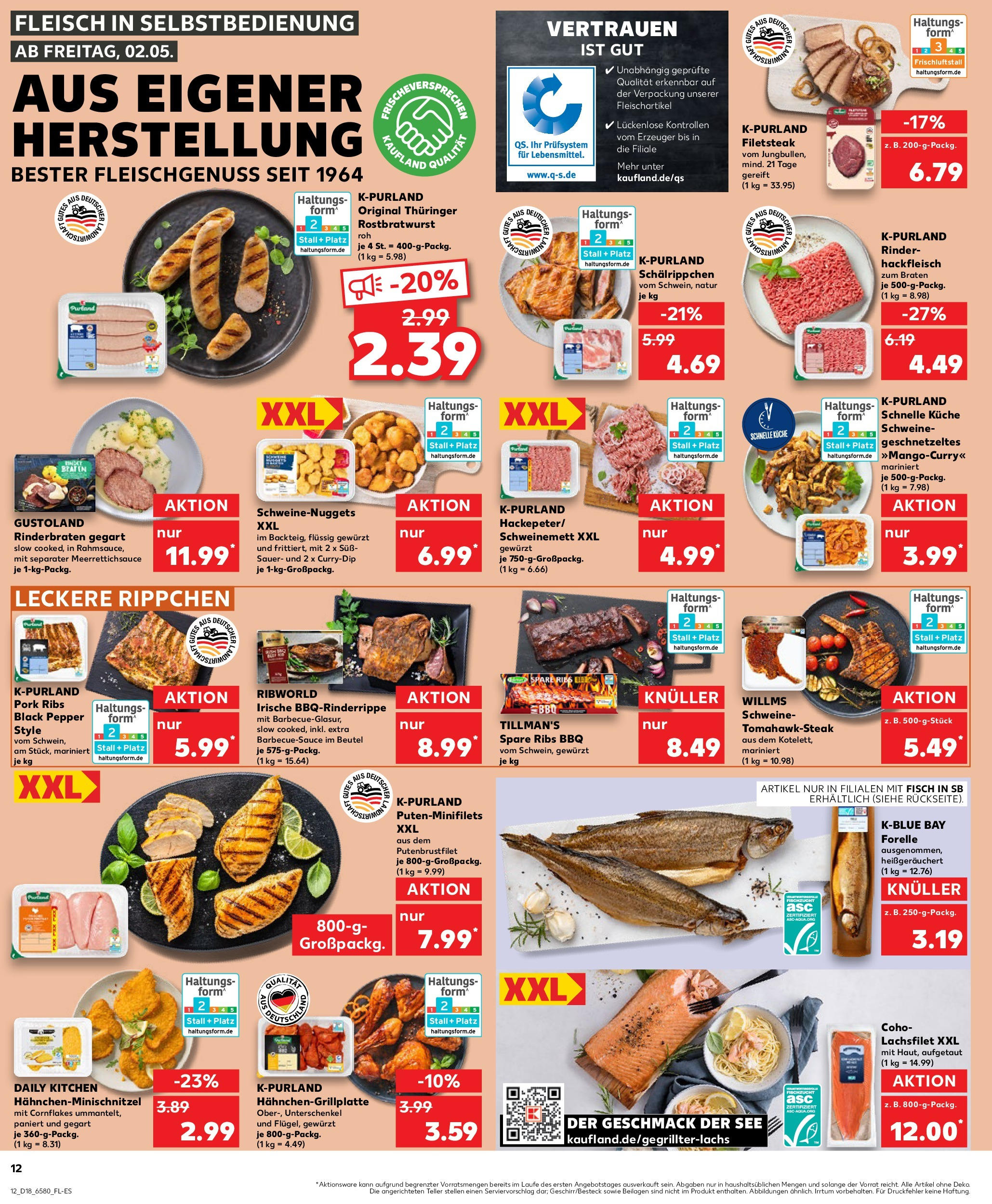 Kaufland - Kaufland: Wochenangebote (ab 01.05.2025) » Angebote Online | Seite: 12 | Produkte: Grill, Küche, Spare ribs, Hackfleisch Kaufland - Kaufland: Wochenangebote (ab 01.05.2025) » Angebote Online zum Blättern | Seite: 12 | Produkte: Grill, Küche, Spare ribs, Hackfleisch