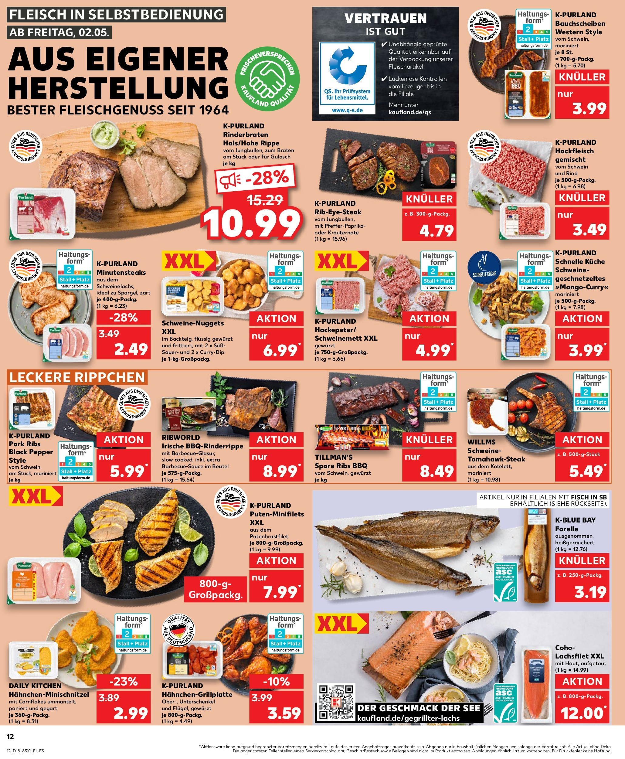 Kaufland - Kaufland: Wochenangebote (ab 01.05.2025) » Angebote Online | Seite: 12 | Produkte: Küche, Spare ribs, Fisch, Hackfleisch Kaufland - Kaufland: Wochenangebote (ab 01.05.2025) » Angebote Online zum Blättern | Seite: 12 | Produkte: Küche, Spare ribs, Fisch, Hackfleisch
