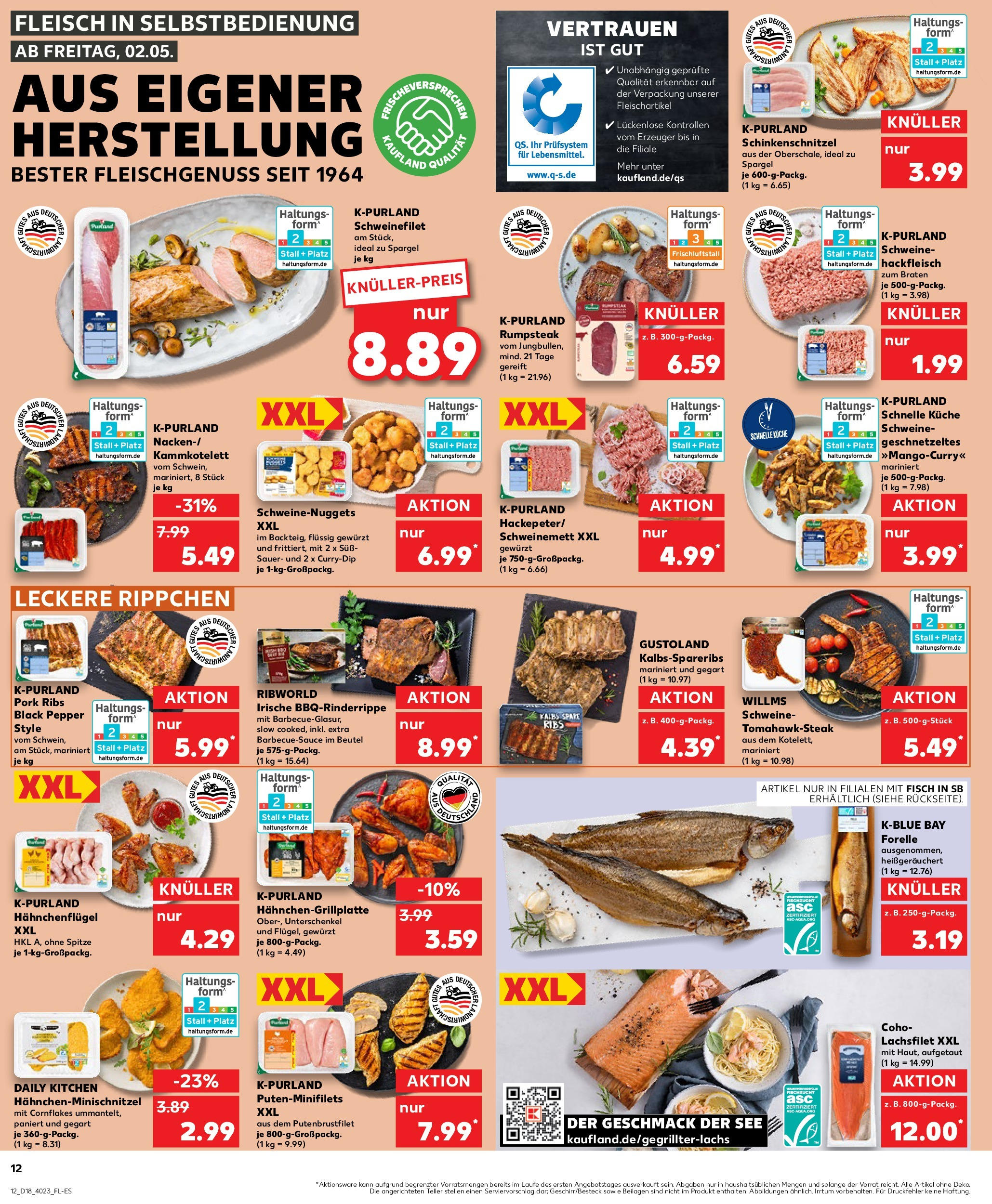 Kaufland - Kaufland: Wochenangebote (ab 01.05.2025) » Angebote Online | Seite: 12 | Produkte: Grill, Küche, Spare ribs, Hackfleisch Kaufland - Kaufland: Wochenangebote (ab 01.05.2025) » Angebote Online zum Blättern | Seite: 12 | Produkte: Grill, Küche, Spare ribs, Hackfleisch