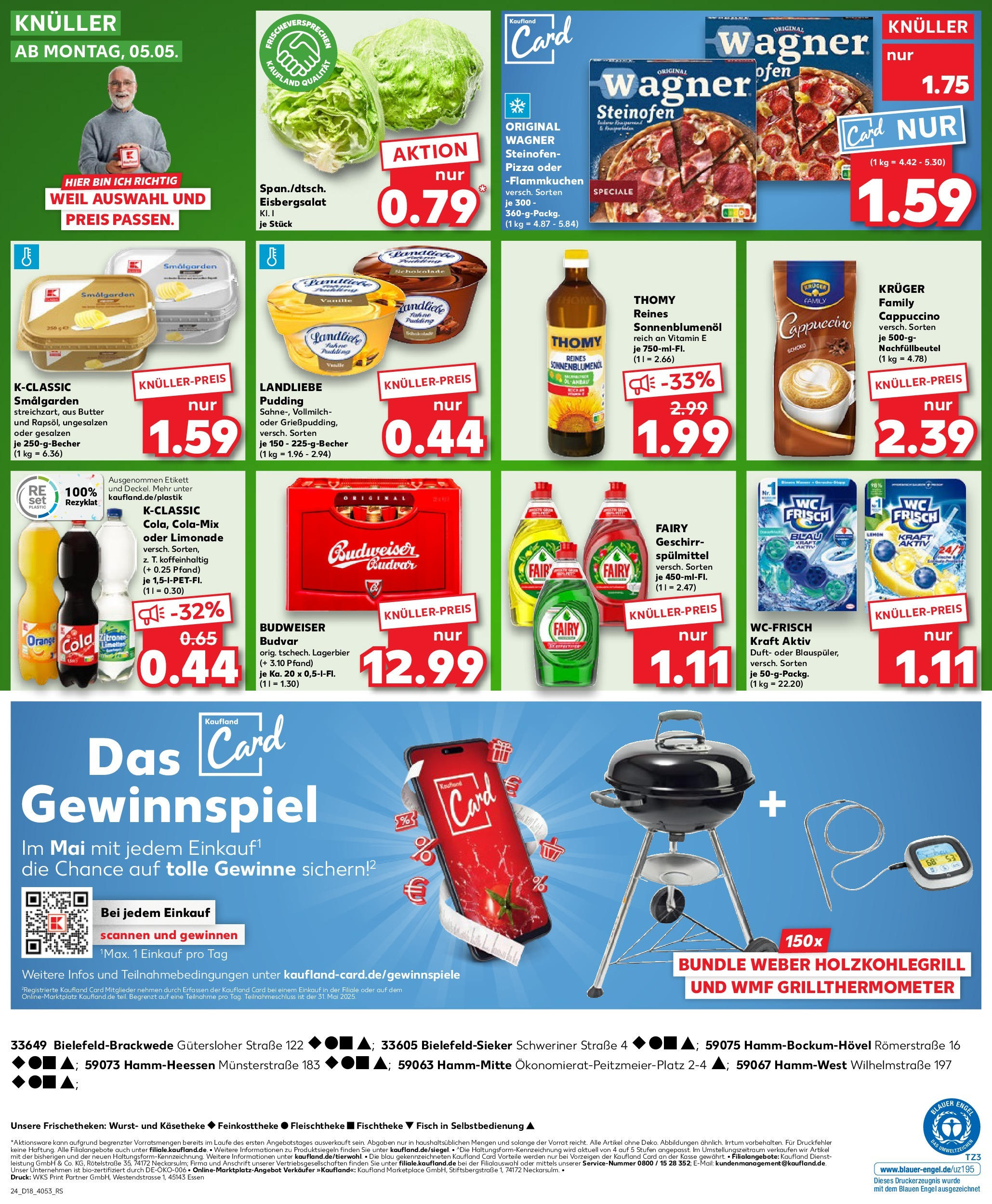 Kaufland - Kaufland: Wochenangebote (ab 01.05.2025) » Angebote Online | Seite: 24 | Produkte: Schokolade, Eisbergsalat, Pudding, Wurst Kaufland - Kaufland: Wochenangebote (ab 01.05.2025) » Angebote Online zum Blättern | Seite: 24 | Produkte: Schokolade, Eisbergsalat, Pudding, Wurst