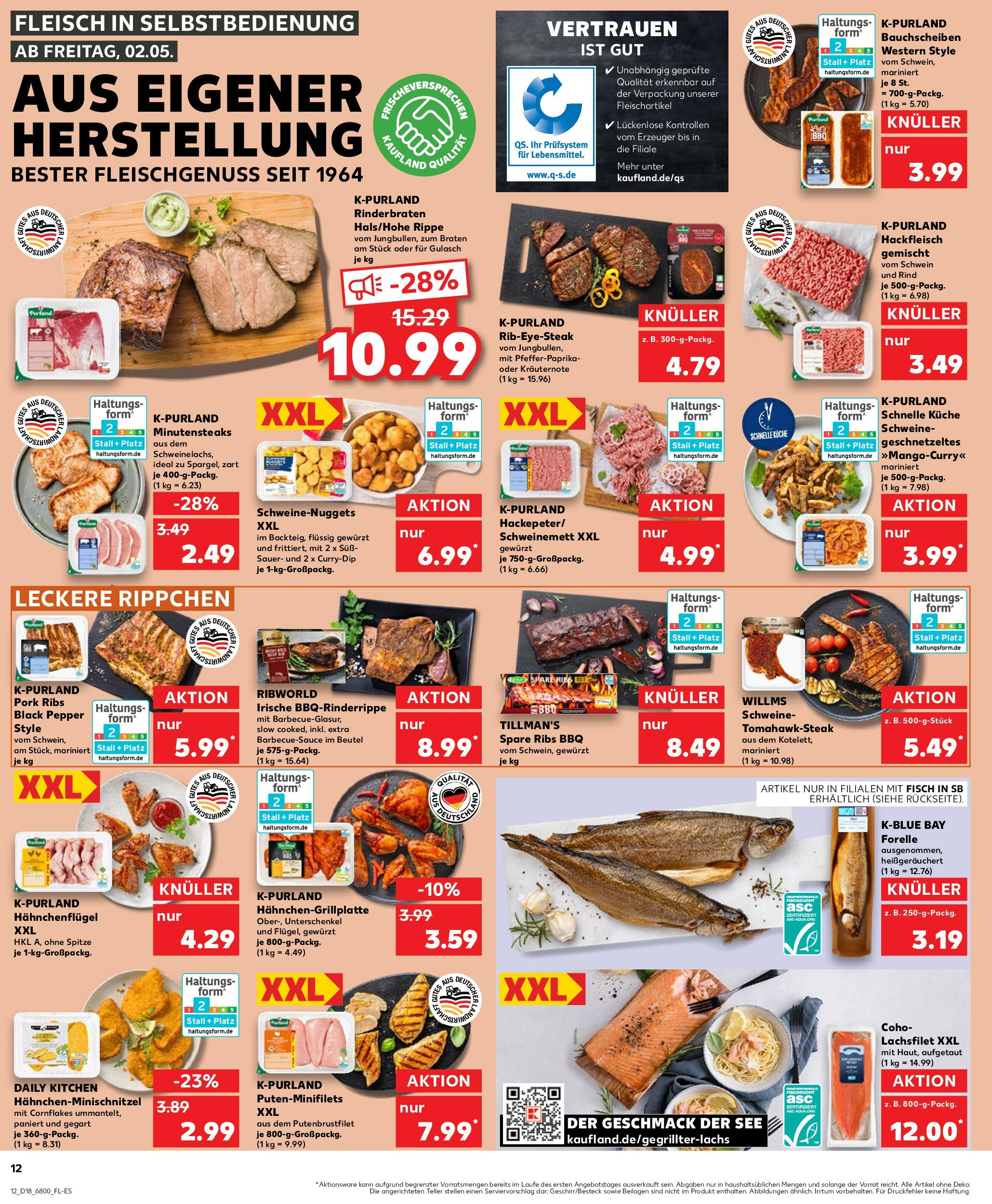 Kaufland - Kaufland: Wochenangebote (ab 01.05.2025) » Angebote Online | Seite: 12 | Produkte: Schnitzel, Gulasch, Fleisch, Hackfleisch Kaufland - Kaufland: Wochenangebote (ab 01.05.2025) » Angebote Online zum Blättern | Seite: 12 | Produkte: Schnitzel, Gulasch, Fleisch, Hackfleisch