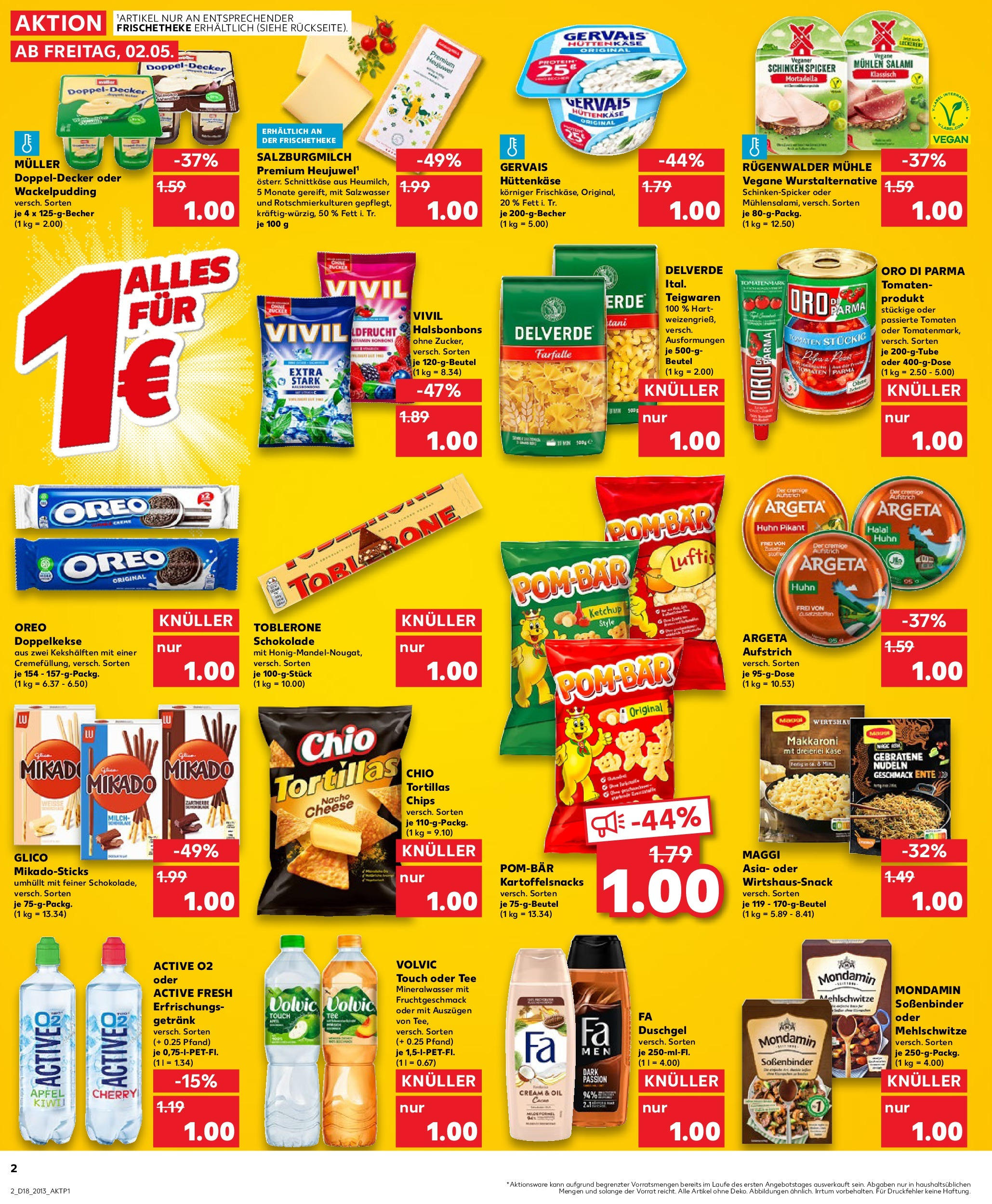 Kaufland - Kaufland: Wochenangebote (ab 01.05.2025) » Angebote Online | Seite: 2 | Produkte: Tomaten, Nudeln, Chips, Hüttenkäse Kaufland - Kaufland: Wochenangebote (ab 01.05.2025) » Angebote Online zum Blättern | Seite: 2 | Produkte: Tomaten, Nudeln, Chips, Hüttenkäse