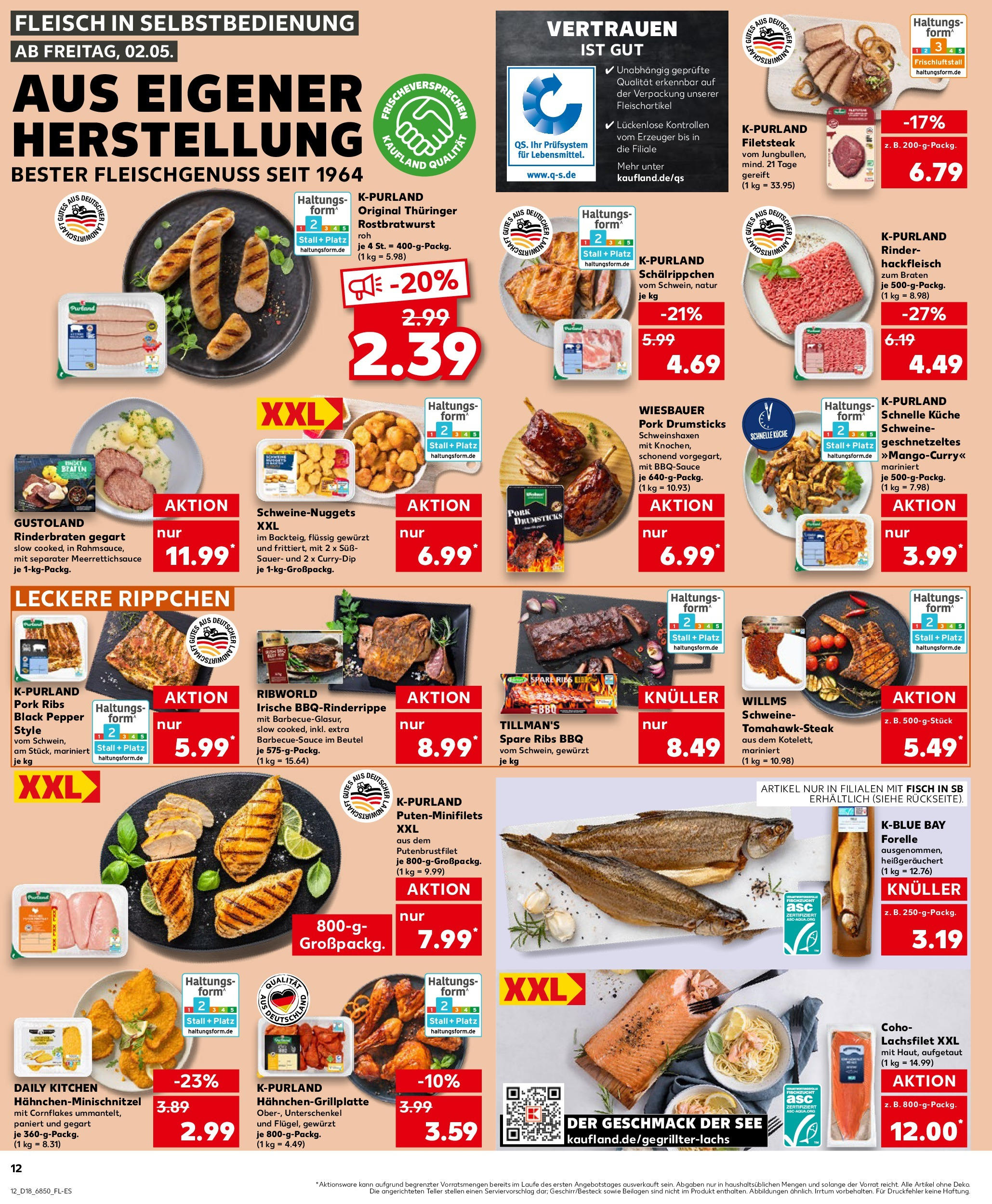 Kaufland - Kaufland: Wochenangebote (ab 01.05.2025) » Angebote Online | Seite: 12 | Produkte: Rinderbraten, Grill, Spare ribs, Steak Kaufland - Kaufland: Wochenangebote (ab 01.05.2025) » Angebote Online zum Blättern | Seite: 12 | Produkte: Rinderbraten, Grill, Spare ribs, Steak
