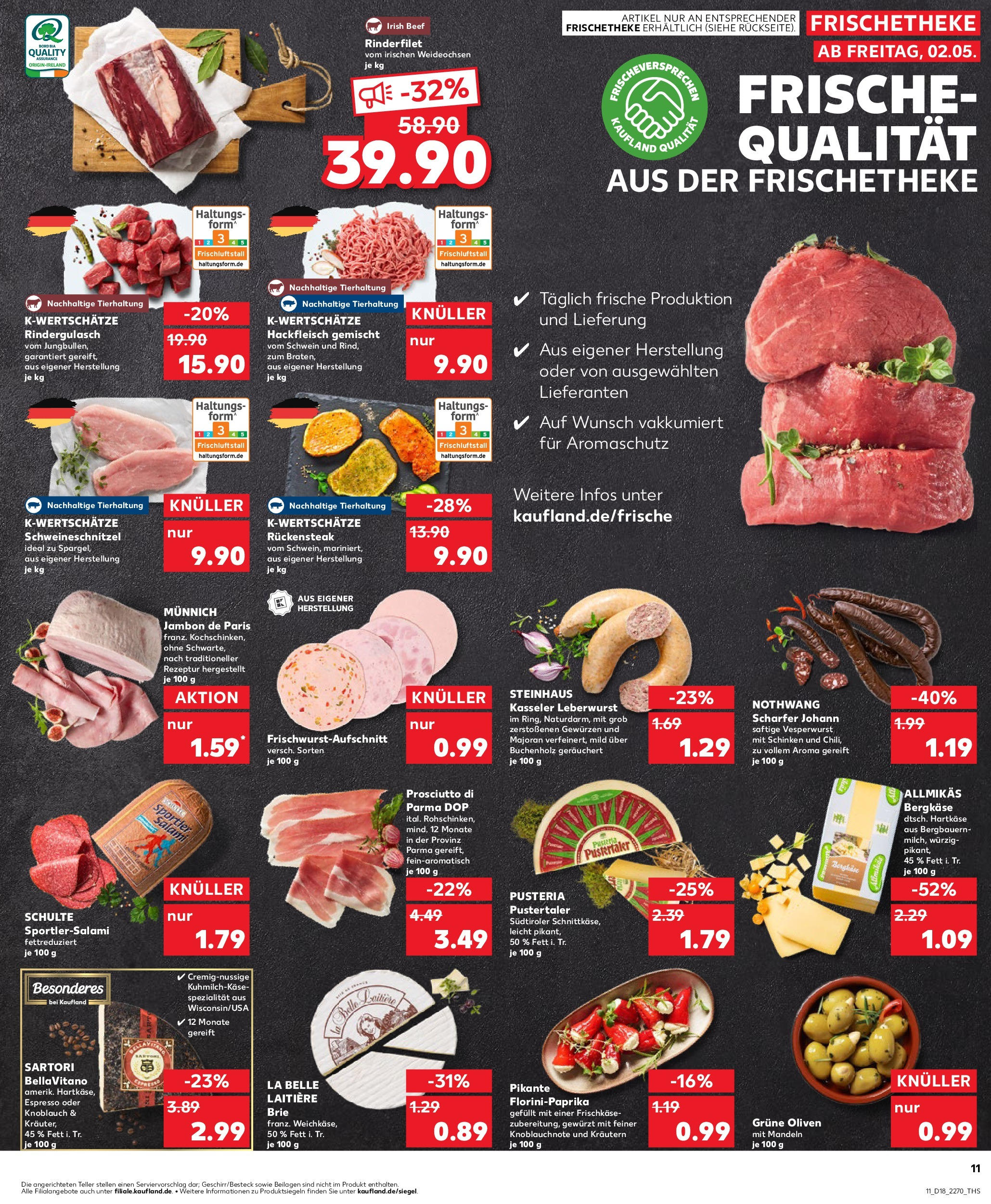 Kaufland - Kaufland: Wochenangebote (ab 01.05.2025) » Angebote Online | Seite: 11 | Produkte: Rindergulasch, Rinderfilet, Knoblauch, Steak Kaufland - Kaufland: Wochenangebote (ab 01.05.2025) » Angebote Online zum Blättern | Seite: 11 | Produkte: Rindergulasch, Rinderfilet, Knoblauch, Steak