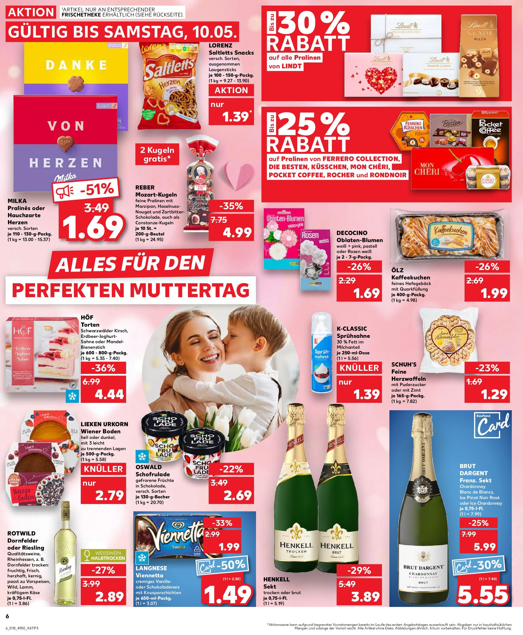 Kaufland - Kaufland: Wochenangebote (ab 01.05.2025) » Angebote Online | Seite: 6 | Produkte: Langnese, Milch, Käse, Lindt Kaufland - Kaufland: Wochenangebote (ab 01.05.2025) » Angebote Online zum Blättern | Seite: 6 | Produkte: Langnese, Milch, Käse, Lindt