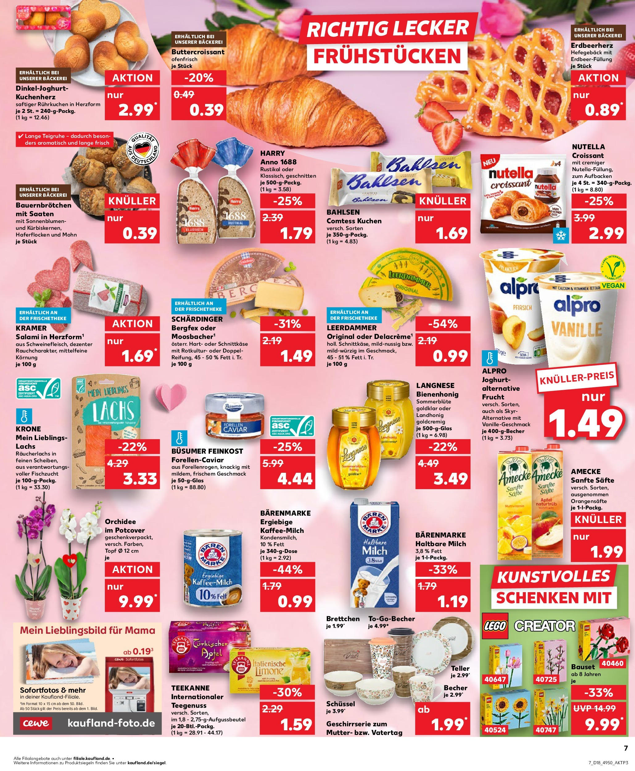 Kaufland - Kaufland: Wochenangebote (ab 01.05.2025) » Angebote Online | Seite: 7 | Produkte: Bäckerei, Croissant, Lachs, Alpro Kaufland - Kaufland: Wochenangebote (ab 01.05.2025) » Angebote Online zum Blättern | Seite: 7 | Produkte: Bäckerei, Croissant, Lachs, Alpro