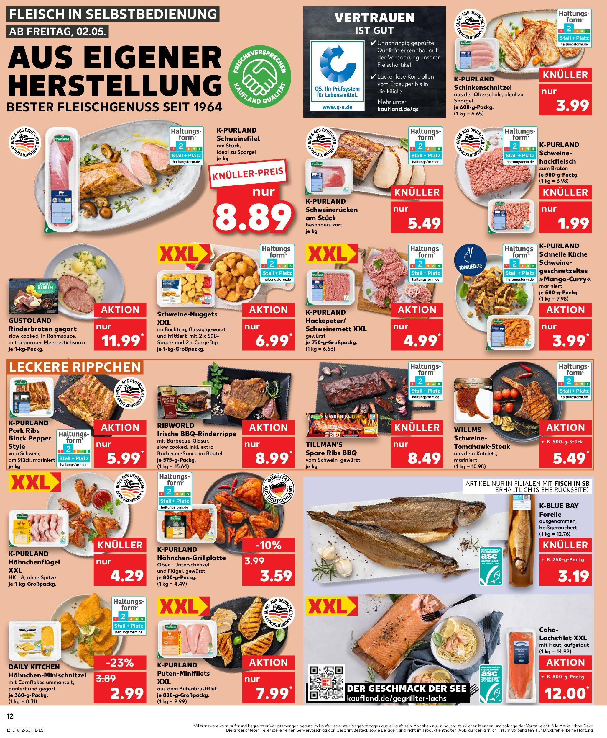Kaufland - Kaufland: Wochenangebote (ab 01.05.2025) » Angebote Online | Seite: 12 | Produkte: Rinderbraten, Grill, Schweinefilet, Schweinerucken Kaufland - Kaufland: Wochenangebote (ab 01.05.2025) » Angebote Online zum Blättern | Seite: 12 | Produkte: Rinderbraten, Grill, Schweinefilet, Schweinerucken