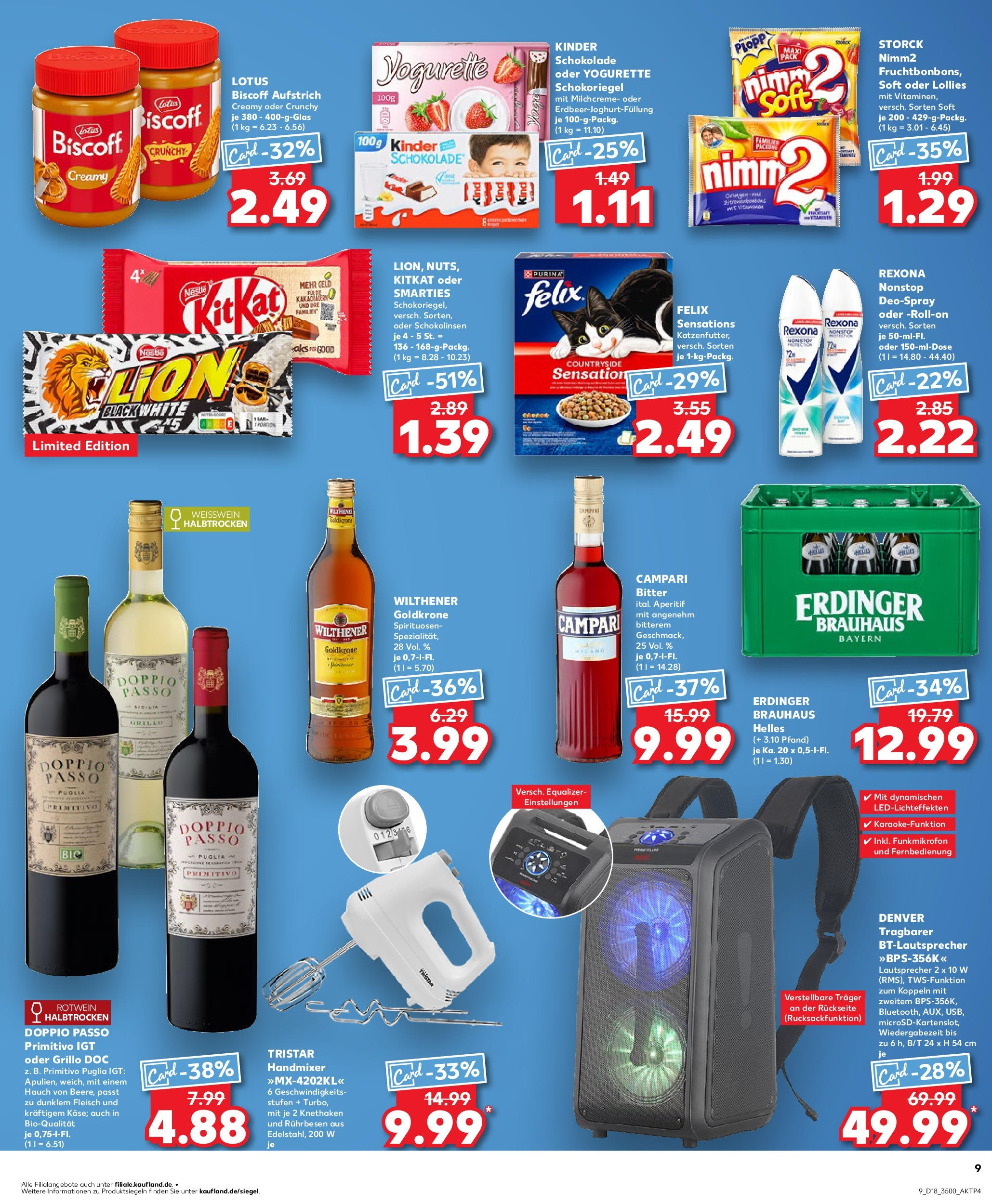 Kaufland - Kaufland: Wochenangebote (ab 01.05.2025) » Angebote Online | Seite: 9 | Produkte: Lautsprecher, Kinder schokolade, Wilthener, Fleisch Kaufland - Kaufland: Wochenangebote (ab 01.05.2025) » Angebote Online zum Blättern | Seite: 9 | Produkte: Lautsprecher, Kinder schokolade, Wilthener, Fleisch