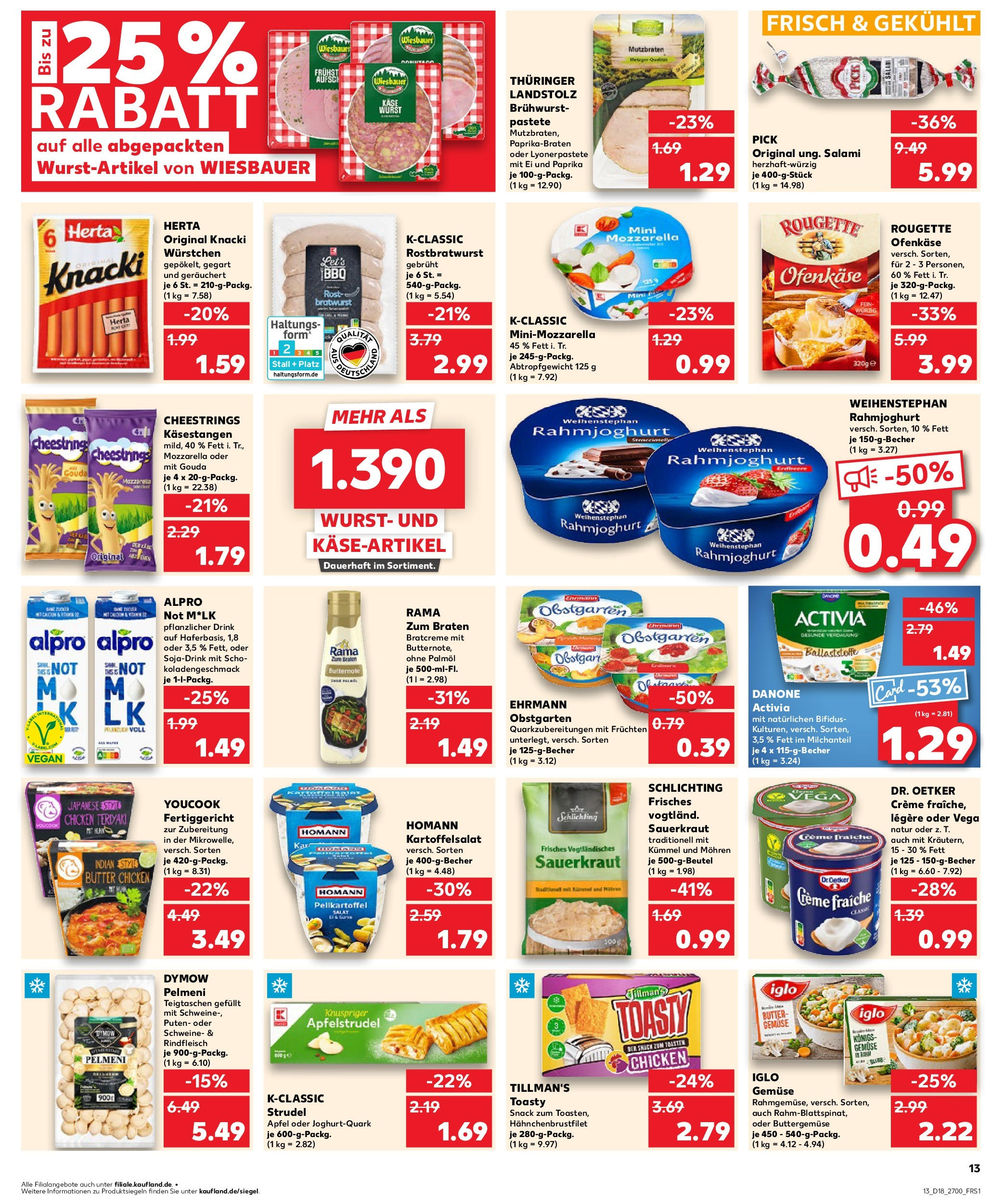 Kaufland - Kaufland: Wochenangebote (ab 01.05.2025) » Angebote Online | Seite: 13 | Produkte: Activia, Butter, Mohren, Gemüse Kaufland - Kaufland: Wochenangebote (ab 01.05.2025) » Angebote Online zum Blättern | Seite: 13 | Produkte: Activia, Butter, Mohren, Gemüse