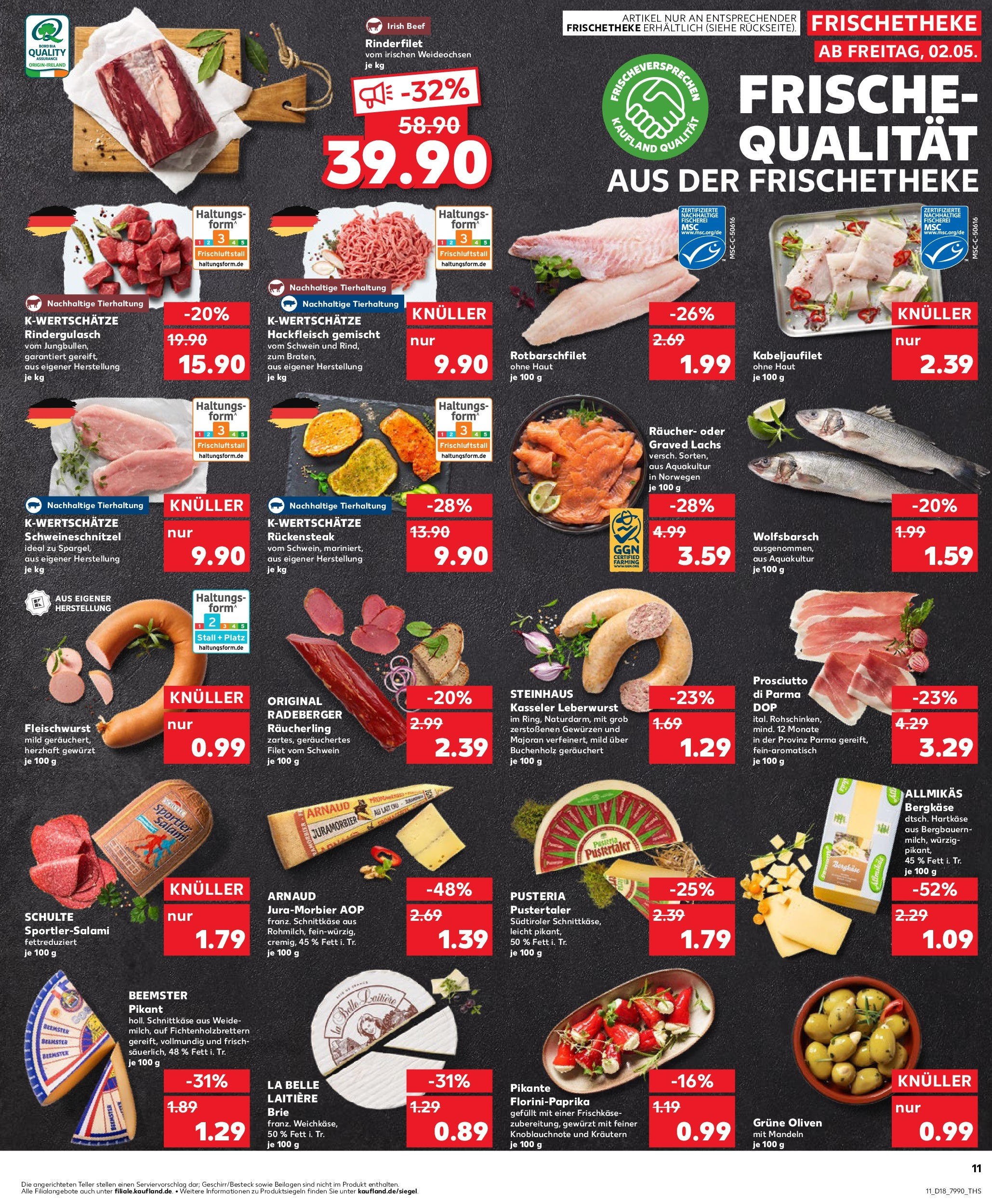 Kaufland - Kaufland: Wochenangebote (ab 01.05.2025) » Angebote Online | Seite: 11 | Produkte: Rinderfilet, Mandeln, Lachs, Hackfleisch Kaufland - Kaufland: Wochenangebote (ab 01.05.2025) » Angebote Online zum Blättern | Seite: 11 | Produkte: Rinderfilet, Mandeln, Lachs, Hackfleisch