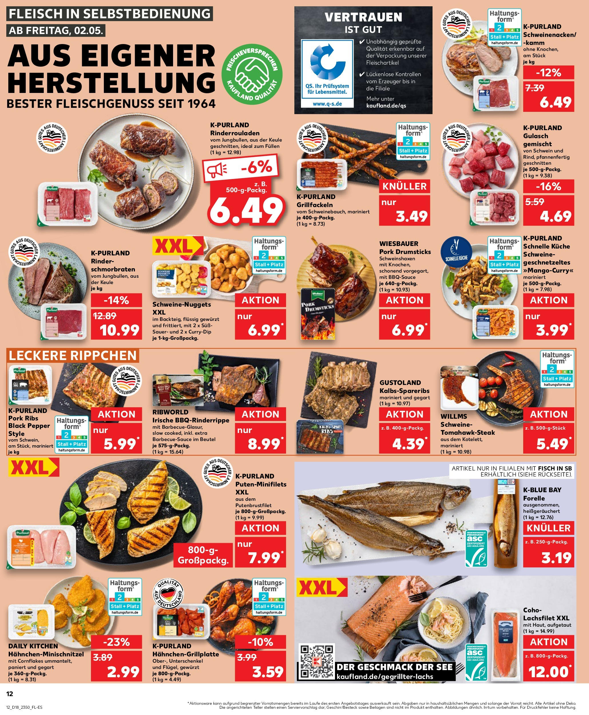 Kaufland - Kaufland: Wochenangebote (ab 01.05.2025) » Angebote Online | Seite: 12 | Produkte: Rinderrouladen, Küche, Gulasch, Fleisch Kaufland - Kaufland: Wochenangebote (ab 01.05.2025) » Angebote Online zum Blättern | Seite: 12 | Produkte: Rinderrouladen, Küche, Gulasch, Fleisch