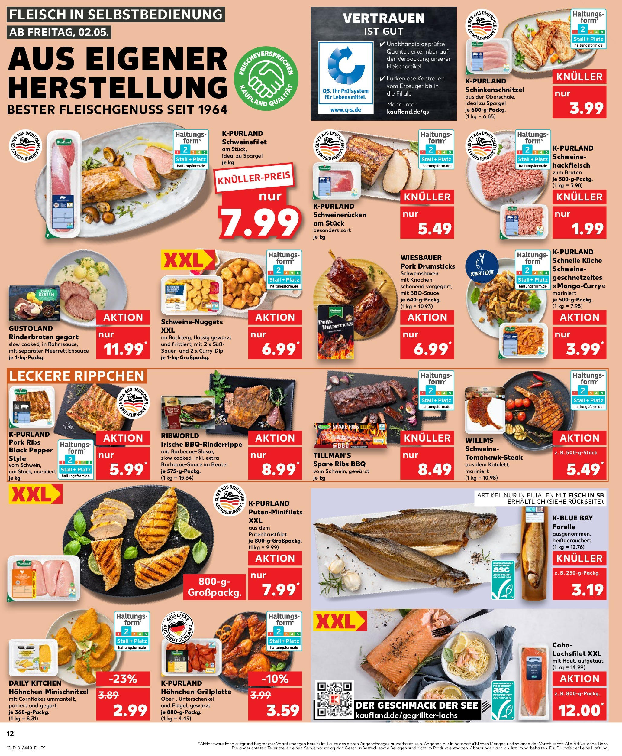 Kaufland - Kaufland: Wochenangebote (ab 01.05.2025) » Angebote Online | Seite: 12 | Produkte: Rinderbraten, Küche, Schnitzel, Schweinefilet Kaufland - Kaufland: Wochenangebote (ab 01.05.2025) » Angebote Online zum Blättern | Seite: 12 | Produkte: Rinderbraten, Küche, Schnitzel, Schweinefilet