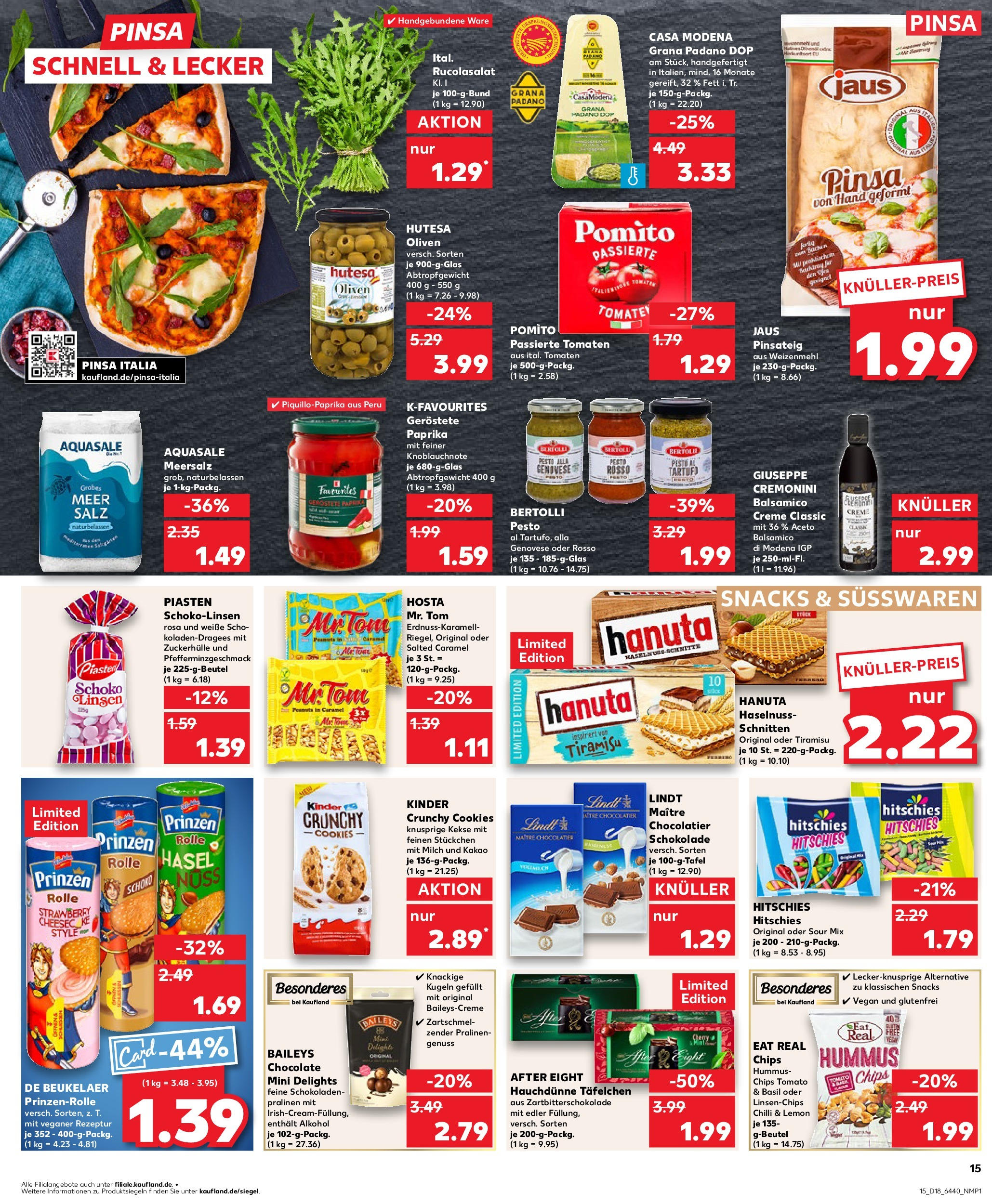Kaufland - Kaufland: Wochenangebote (ab 01.05.2025) » Angebote Online | Seite: 15 | Produkte: Milch, Creme, Baileys, Lindt Kaufland - Kaufland: Wochenangebote (ab 01.05.2025) » Angebote Online zum Blättern | Seite: 15 | Produkte: Milch, Creme, Baileys, Lindt