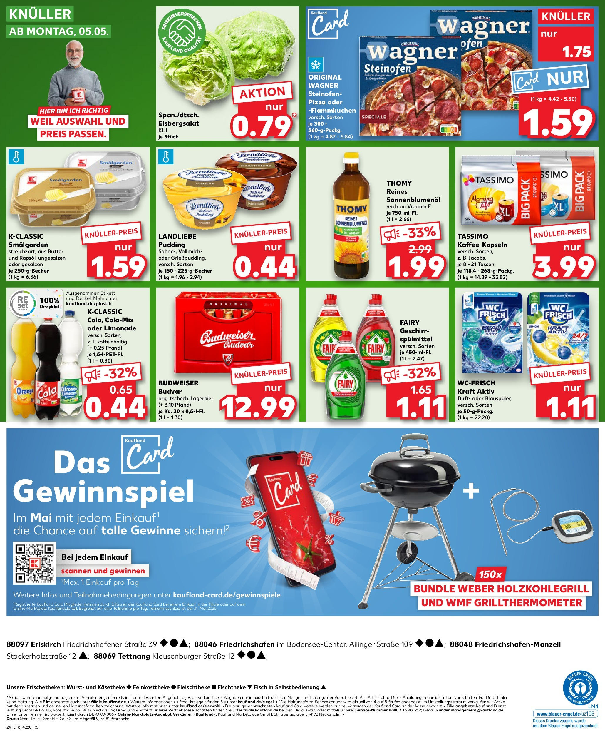 Kaufland - Kaufland: Wochenangebote (ab 01.05.2025) » Angebote Online | Seite: 24 | Produkte: Grill, Schokolade, Duft, Wurst Kaufland - Kaufland: Wochenangebote (ab 01.05.2025) » Angebote Online zum Blättern | Seite: 24 | Produkte: Grill, Schokolade, Duft, Wurst