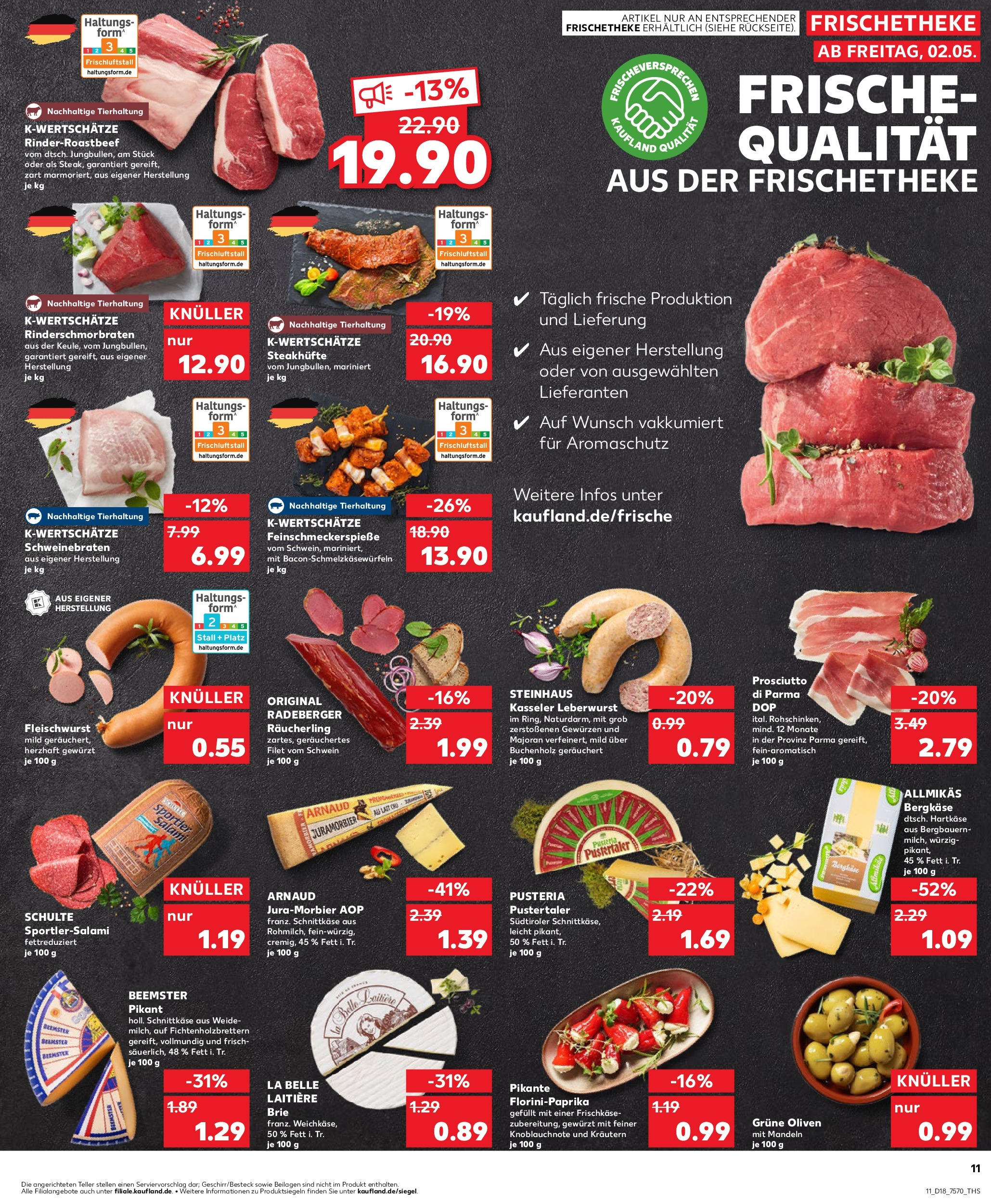 Kaufland - Kaufland: Wochenangebote (ab 01.05.2025) » Angebote Online | Seite: 11 | Produkte: Mandeln, Salami, Steak, Frischkase Kaufland - Kaufland: Wochenangebote (ab 01.05.2025) » Angebote Online zum Blättern | Seite: 11 | Produkte: Mandeln, Salami, Steak, Frischkase