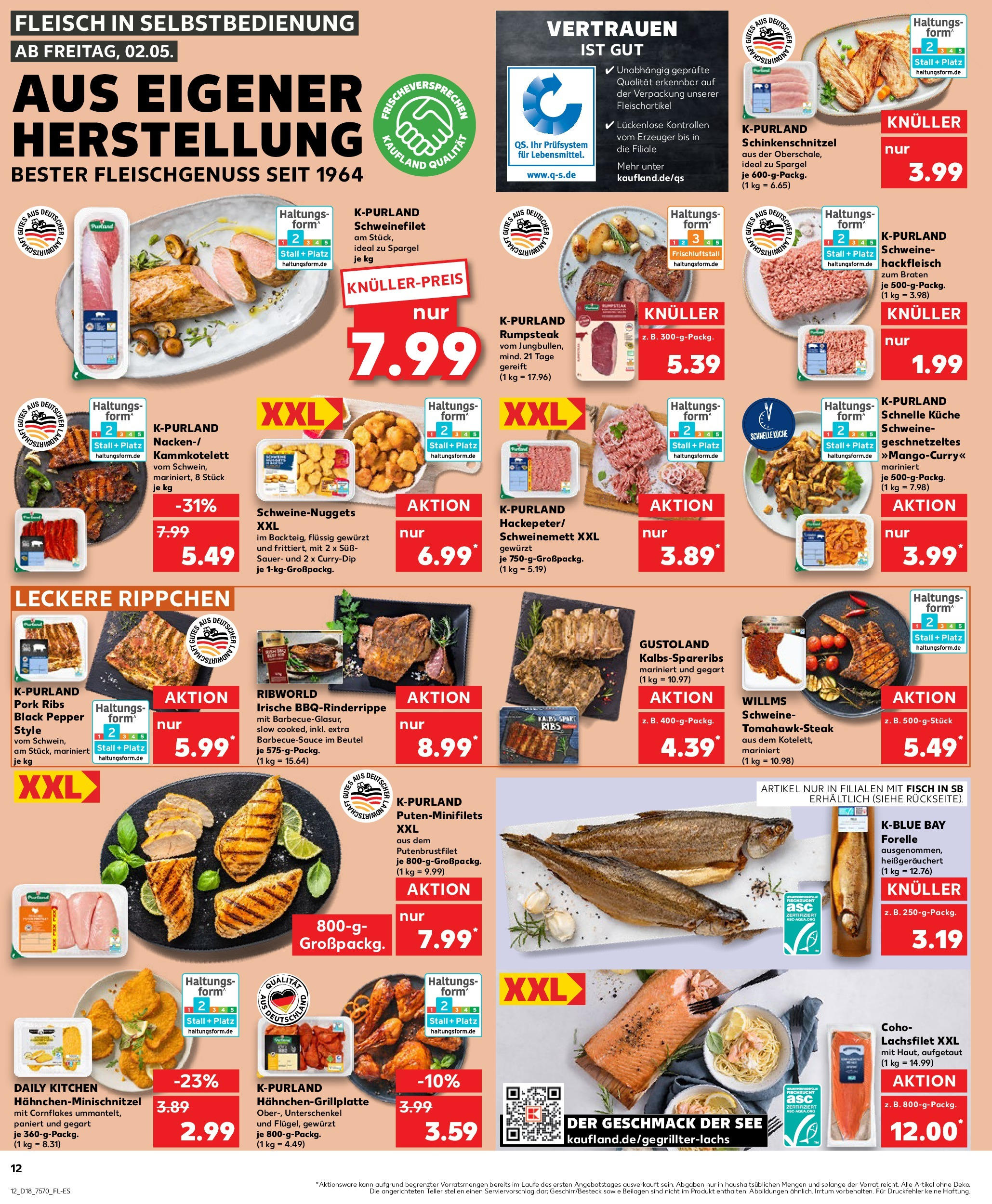 Kaufland - Kaufland: Wochenangebote (ab 01.05.2025) » Angebote Online | Seite: 12 | Produkte: Rumpsteak, Grill, Spare ribs, Schnitzel Kaufland - Kaufland: Wochenangebote (ab 01.05.2025) » Angebote Online zum Blättern | Seite: 12 | Produkte: Rumpsteak, Grill, Spare ribs, Schnitzel