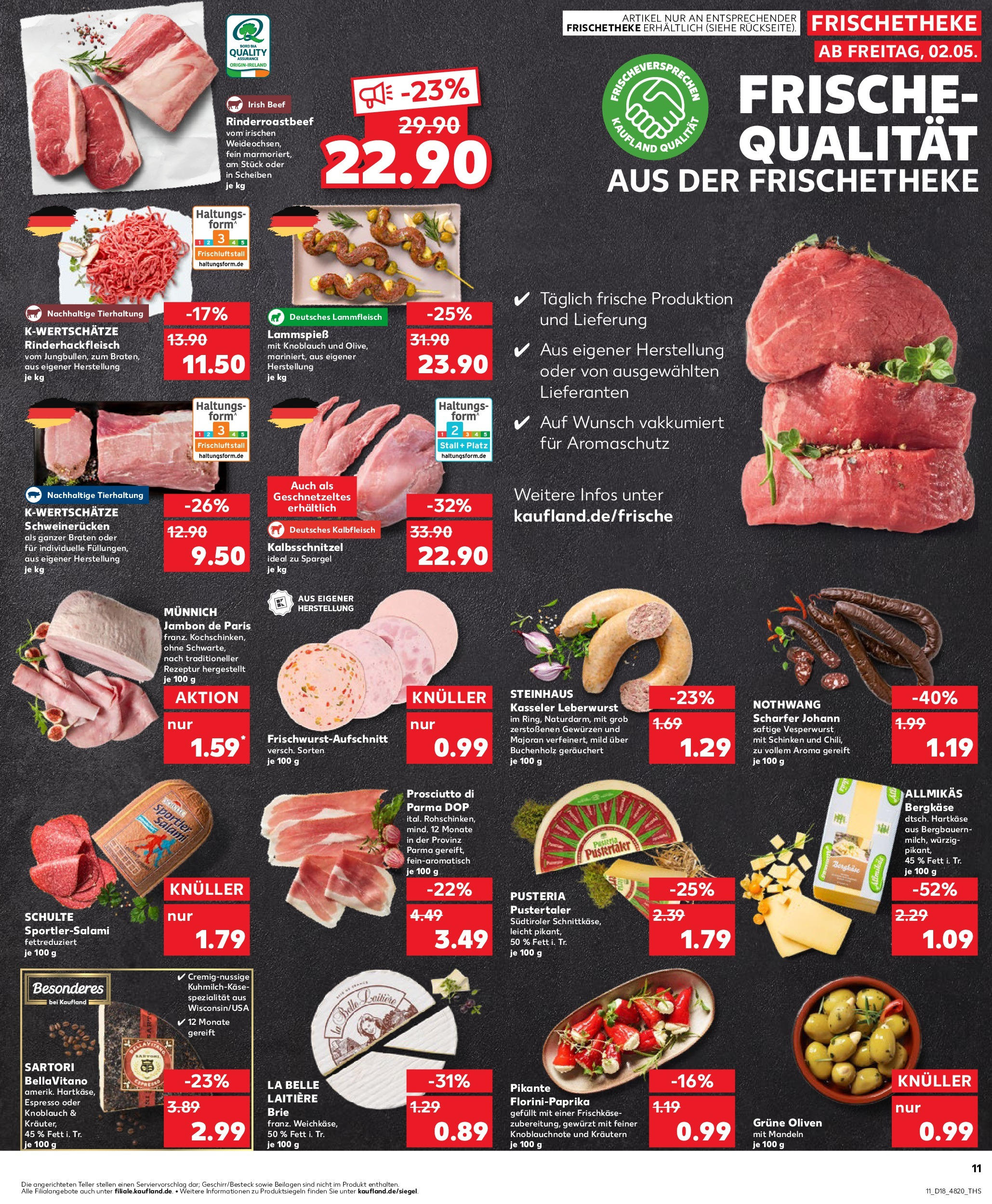 Kaufland - Kaufland: Wochenangebote (ab 01.05.2025) » Angebote Online | Seite: 11 | Produkte: Mandeln, Schweinerucken, Salami, Frischkase Kaufland - Kaufland: Wochenangebote (ab 01.05.2025) » Angebote Online zum Blättern | Seite: 11 | Produkte: Mandeln, Schweinerucken, Salami, Frischkase