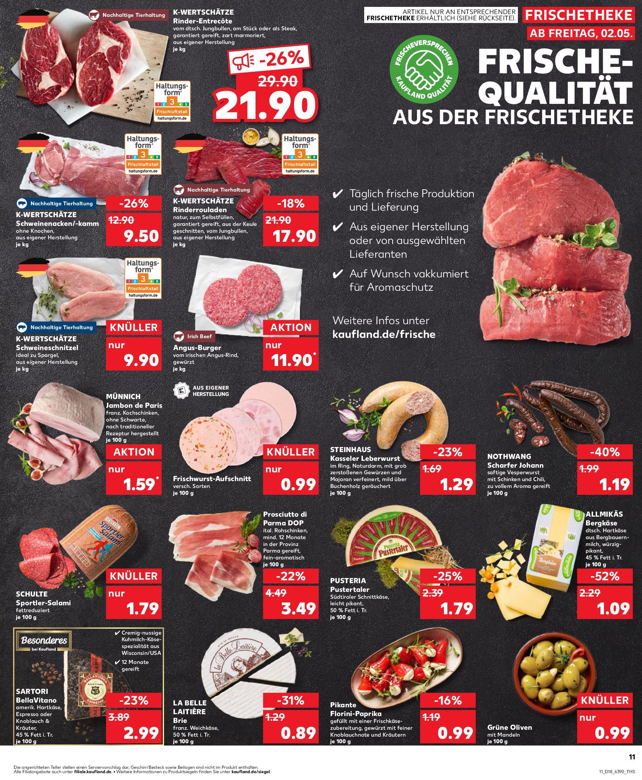 Kaufland - Kaufland: Wochenangebote (ab 01.05.2025) » Angebote Online | Seite: 11 | Produkte: Mandeln, Knoblauch, Schinken, Frischkase Kaufland - Kaufland: Wochenangebote (ab 01.05.2025) » Angebote Online zum Blättern | Seite: 11 | Produkte: Mandeln, Knoblauch, Schinken, Frischkase