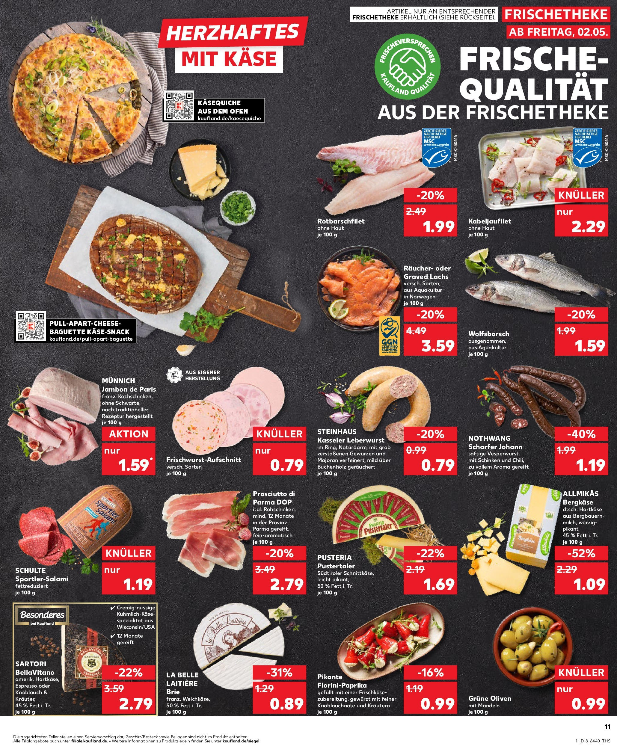 Kaufland - Kaufland: Wochenangebote (ab 01.05.2025) » Angebote Online | Seite: 11 | Produkte: Baguette, Mandeln, Knoblauch, Schinken Kaufland - Kaufland: Wochenangebote (ab 01.05.2025) » Angebote Online zum Blättern | Seite: 11 | Produkte: Baguette, Mandeln, Knoblauch, Schinken