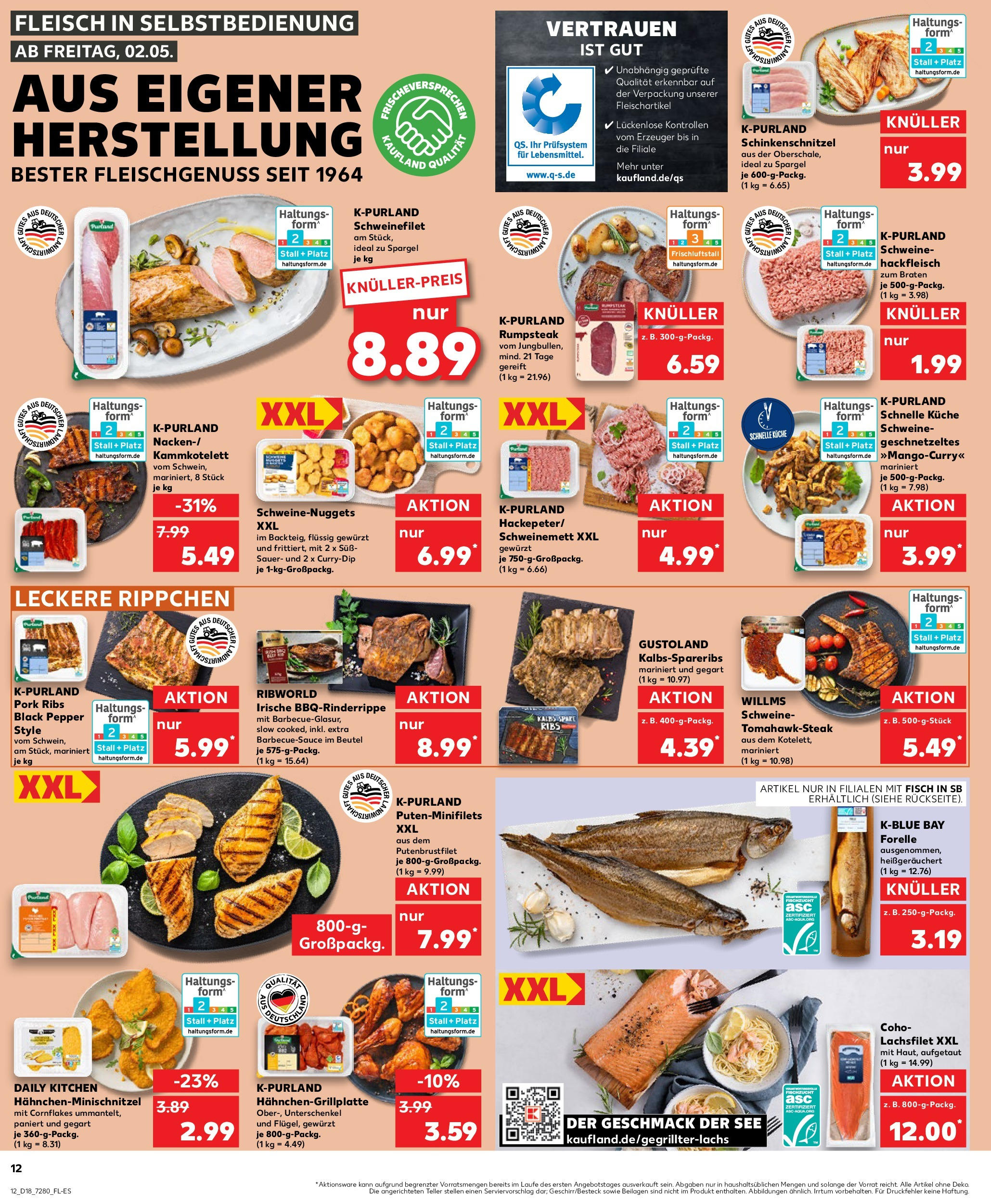 Kaufland - Kaufland: Wochenangebote (ab 01.05.2025) » Angebote Online | Seite: 12 | Produkte: Rumpsteak, Küche, Schweinefilet, Fisch Kaufland - Kaufland: Wochenangebote (ab 01.05.2025) » Angebote Online zum Blättern | Seite: 12 | Produkte: Rumpsteak, Küche, Schweinefilet, Fisch