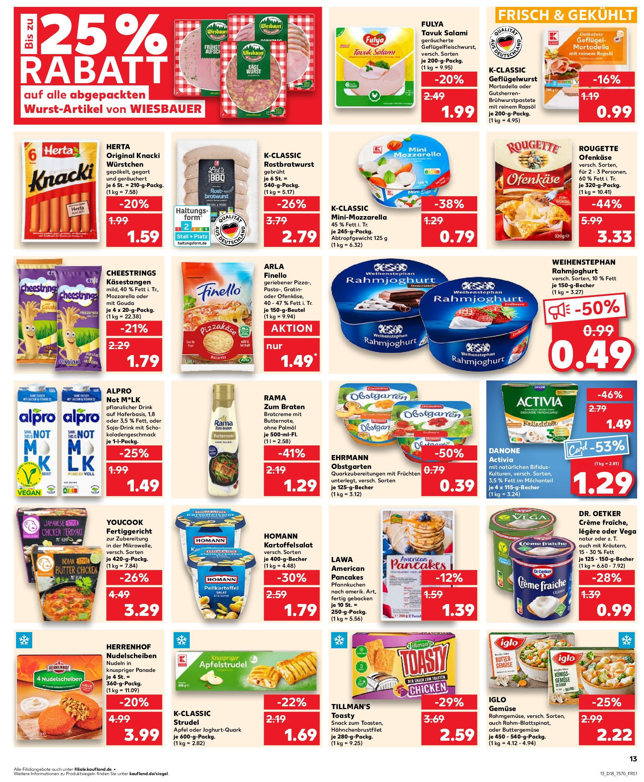 Kaufland - Kaufland: Wochenangebote (ab 01.05.2025) » Angebote Online | Seite: 13 | Produkte: Gouda, Pfannkuchen, Gemüse, Nudeln Kaufland - Kaufland: Wochenangebote (ab 01.05.2025) » Angebote Online zum Blättern | Seite: 13 | Produkte: Gouda, Pfannkuchen, Gemüse, Nudeln