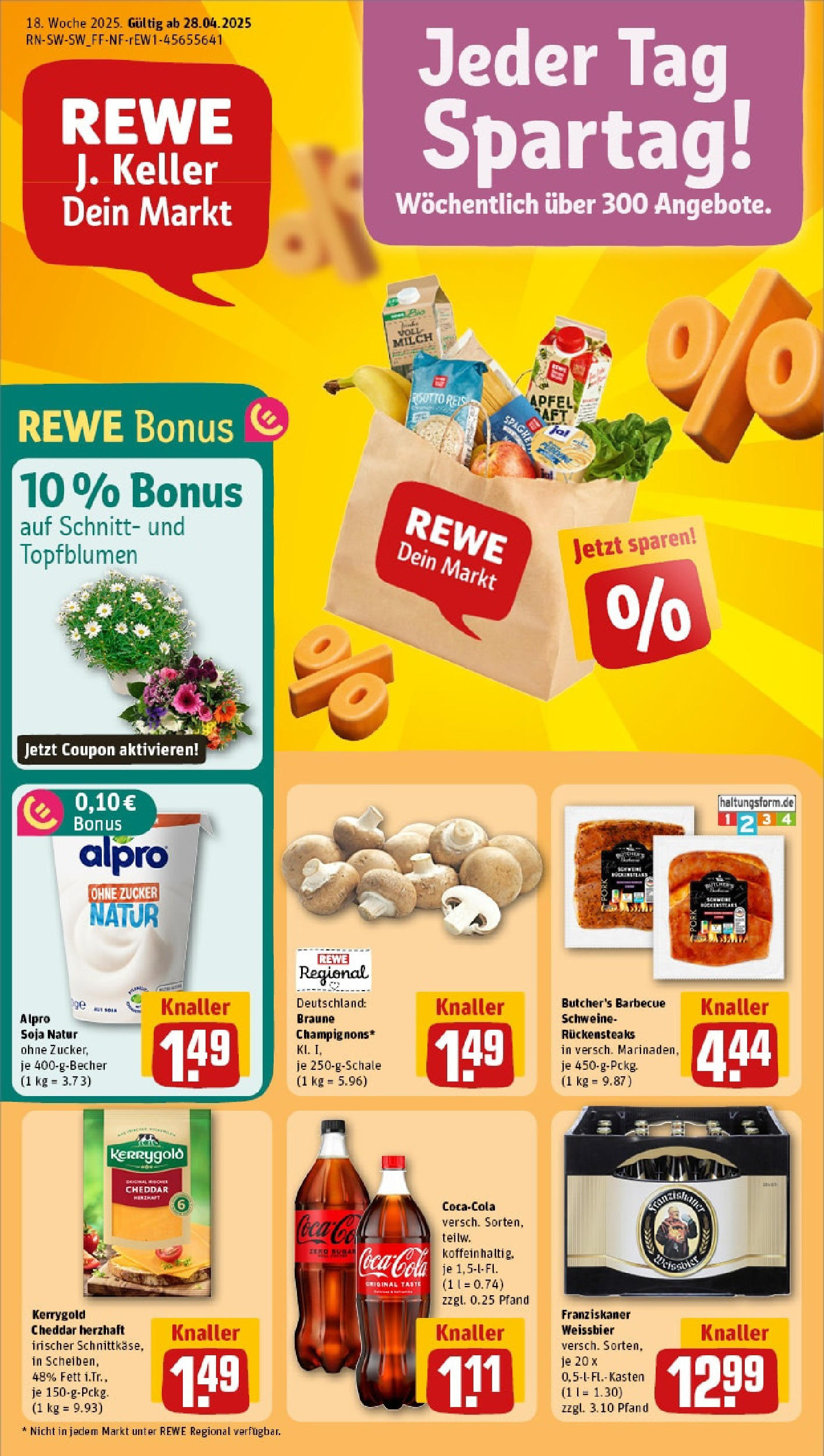 Rewe - Rewe: Wochenangebote (ab 27.04.2025) zum Blättern » Angebote | Seite: 1 | Produkte: Weißbier, Alpro, Zucker, Reis Rewe - Rewe: Wochenangebote (ab 27.04.2025) zum Blättern » Angebote | Seite: 1 | Produkte: Weißbier, Alpro, Zucker, Reis