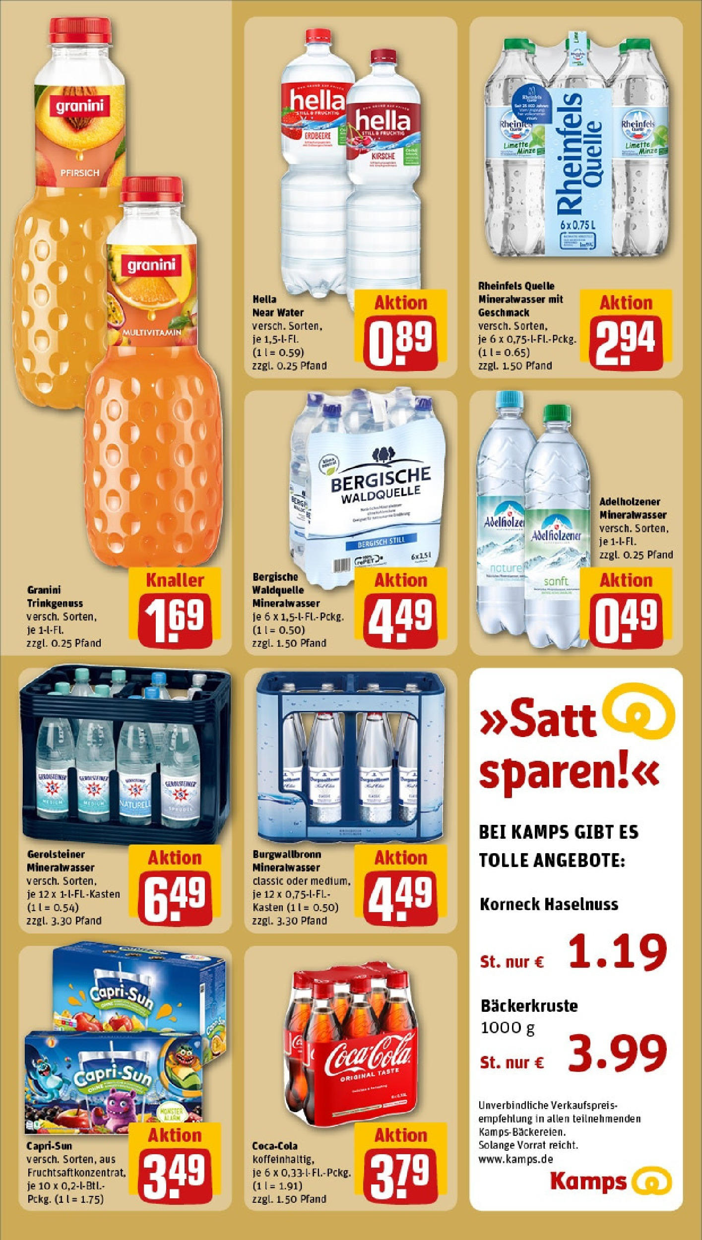Rewe - Rewe: Wochenangebote (ab 27.04.2025) zum Blättern » Angebote | Seite: 18 | Produkte: Adelholzener, Granini, Limette, Gerolsteiner
