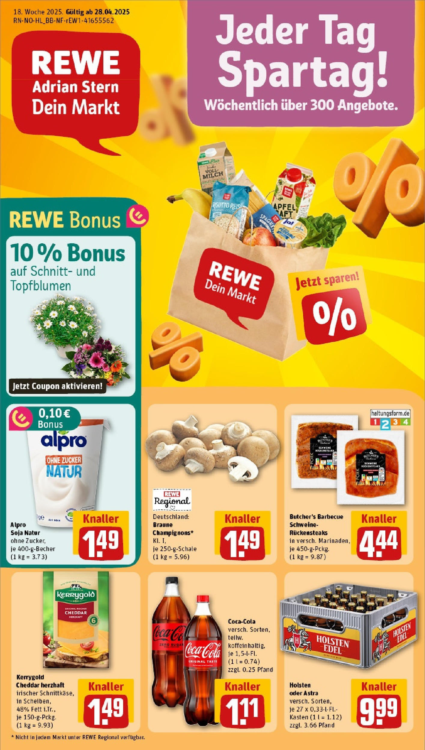 Rewe - Rewe: Wochenangebote (ab 27.04.2025) zum Blättern » Angebote | Seite: 3 | Produkte: Coca cola, Cola, Milch, Alpro Rewe - Rewe: Wochenangebote (ab 27.04.2025) zum Blättern » Angebote | Seite: 3 | Produkte: Coca cola, Cola, Milch, Alpro