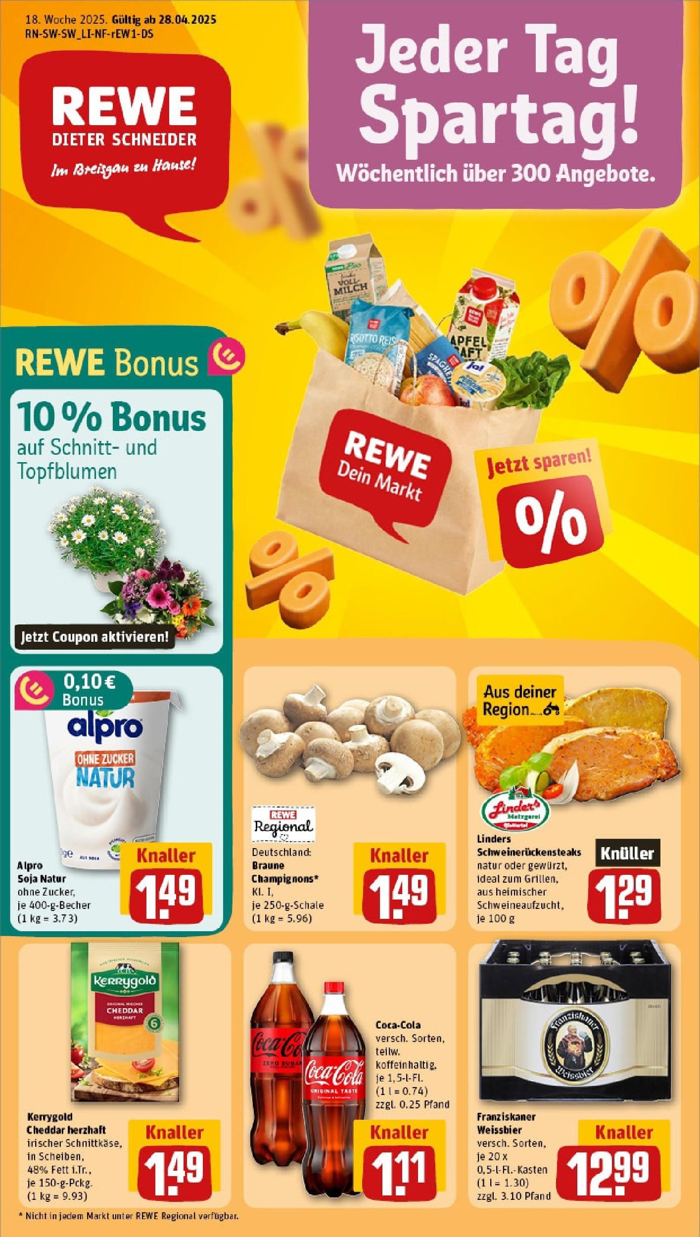 Rewe - Rewe: Wochenangebote (ab 27.04.2025) zum Blättern » Angebote | Seite: 1 | Produkte: Franziskaner, Weißbier, Äpfel, Reis Rewe - Rewe: Wochenangebote (ab 27.04.2025) zum Blättern » Angebote | Seite: 1 | Produkte: Franziskaner, Weißbier, Äpfel, Reis