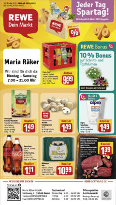 Rewe - Rewe: Wochenangebote - gültig ab dem 27.04.2025 | Seite: 1 | Produkte: Rinderbraten, Sprite, Theke, Champignons