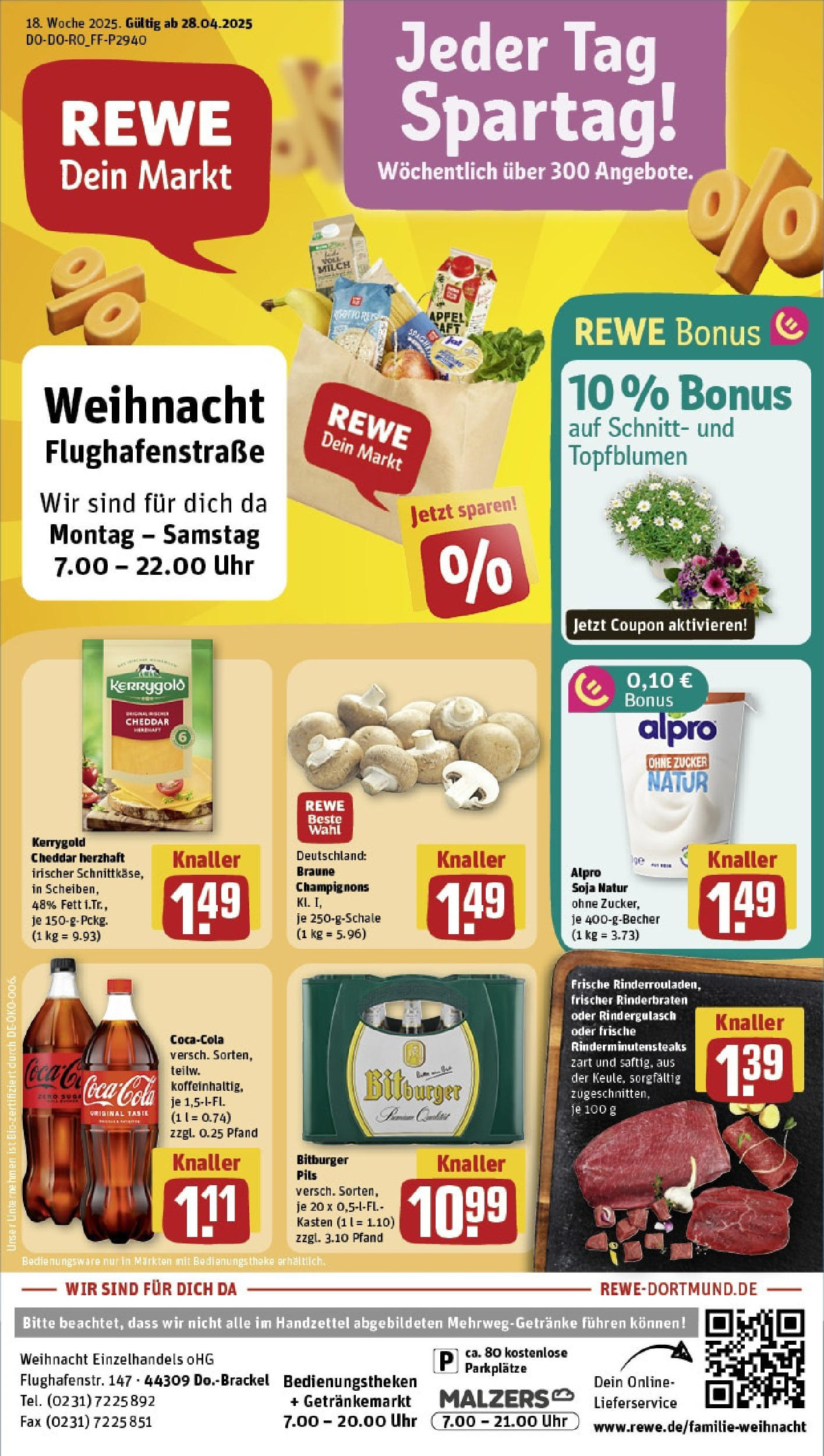 Rewe - Rewe: Wochenangebote (ab 27.04.2025) zum Blättern » Angebote | Seite: 1 | Produkte: Rindergulasch, Theke, Alpro, Zucker Rewe - Rewe: Wochenangebote (ab 27.04.2025) zum Blättern » Angebote | Seite: 1 | Produkte: Rindergulasch, Theke, Alpro, Zucker