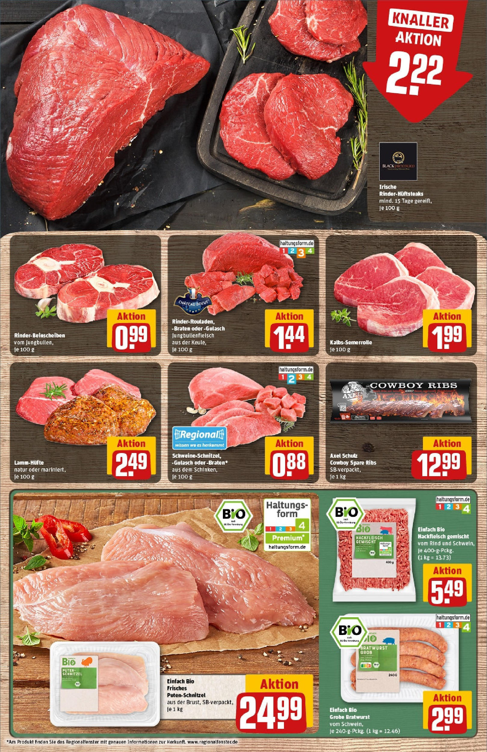 Rewe - Rewe: Wochenangebote (ab 27.04.2025) zum Blättern » Angebote | Seite: 11 | Produkte: Spare ribs, Schnitzel, Gulasch, Hackfleisch Rewe - Rewe: Wochenangebote (ab 27.04.2025) zum Blättern » Angebote | Seite: 11 | Produkte: Spare ribs, Schnitzel, Gulasch, Hackfleisch
