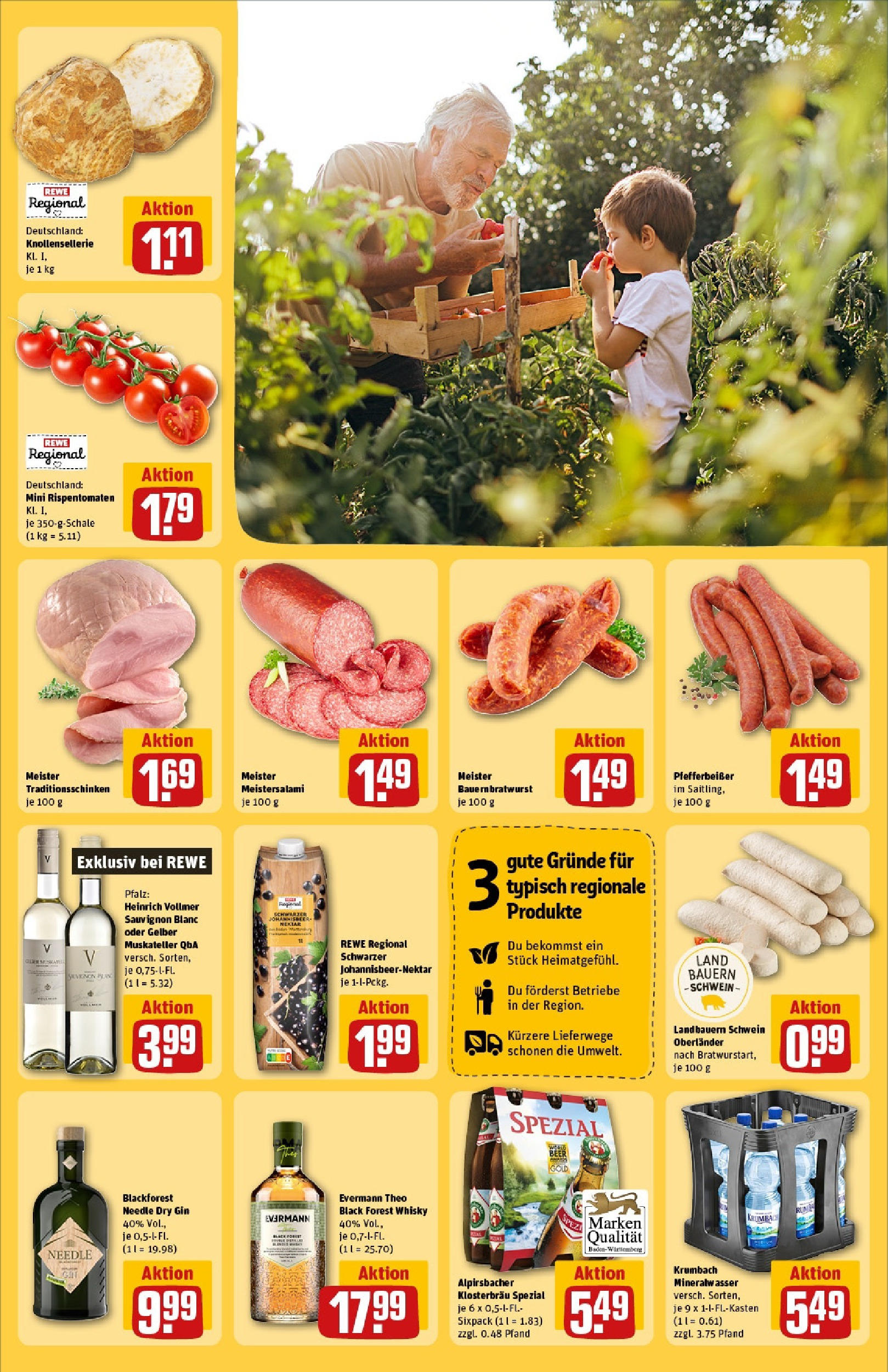 Rewe - Rewe: Wochenangebote (ab 27.04.2025) zum Blättern » Angebote | Seite: 29 | Produkte: Whisky, Mineralwasser, Salami, Gin