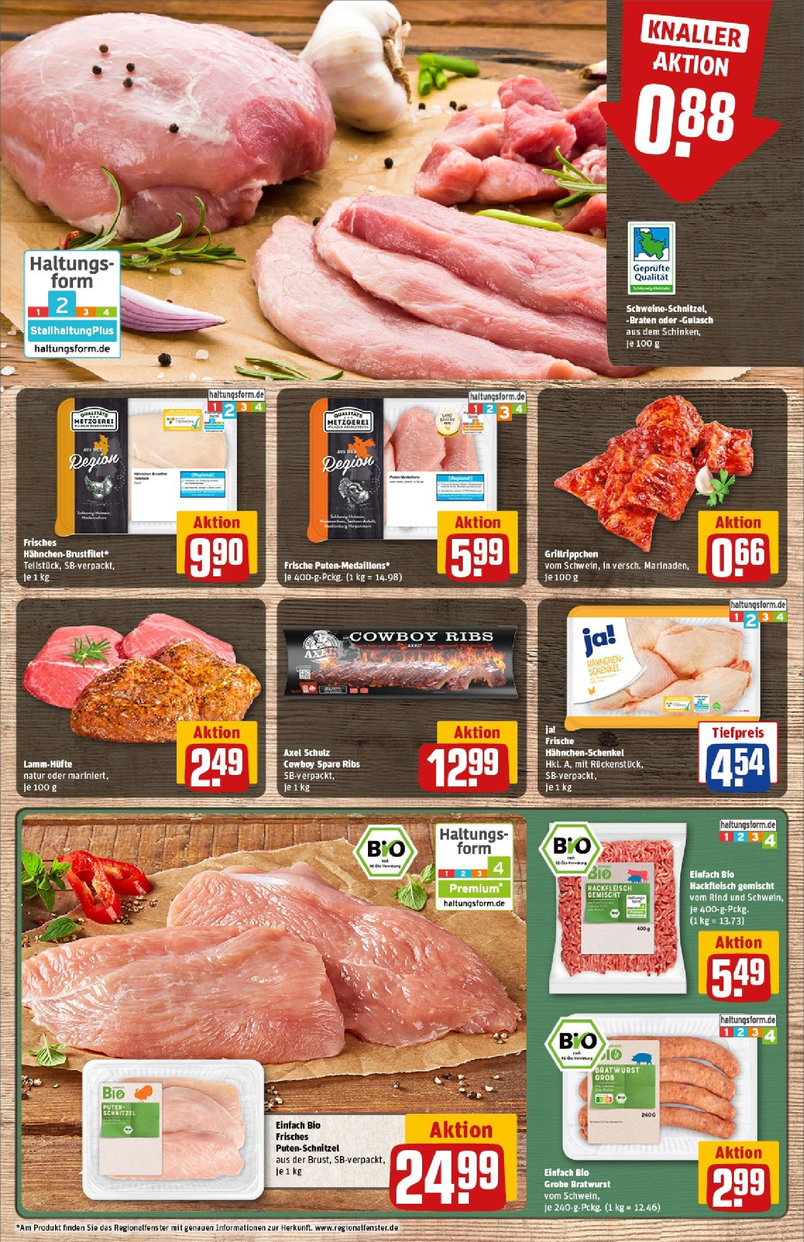 Rewe - Rewe: Wochenangebote (ab 27.04.2025) zum Blättern » Angebote | Seite: 9 | Produkte: Hahnchenschenkel, Bratwurst, Schnitzel, Putenschnitzel Rewe - Rewe: Wochenangebote (ab 27.04.2025) zum Blättern » Angebote | Seite: 9 | Produkte: Hahnchenschenkel, Bratwurst, Schnitzel, Putenschnitzel
