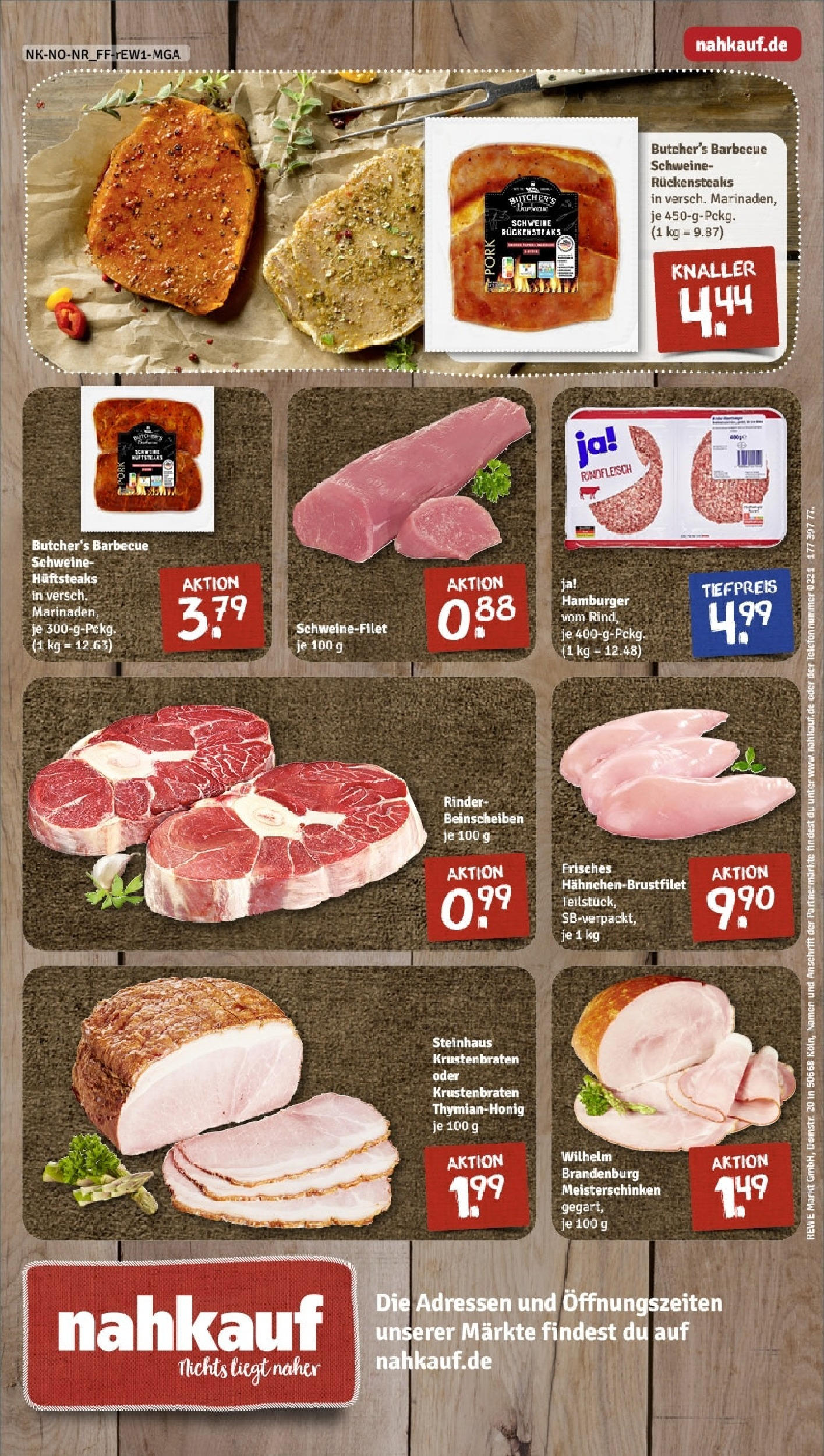Rewe - Rewe: Wochenangebote (ab 27.04.2025) zum Blättern » Angebote | Seite: 12 | Produkte: Krustenbraten, Schweinefilet, Rindfleisch, Telefon