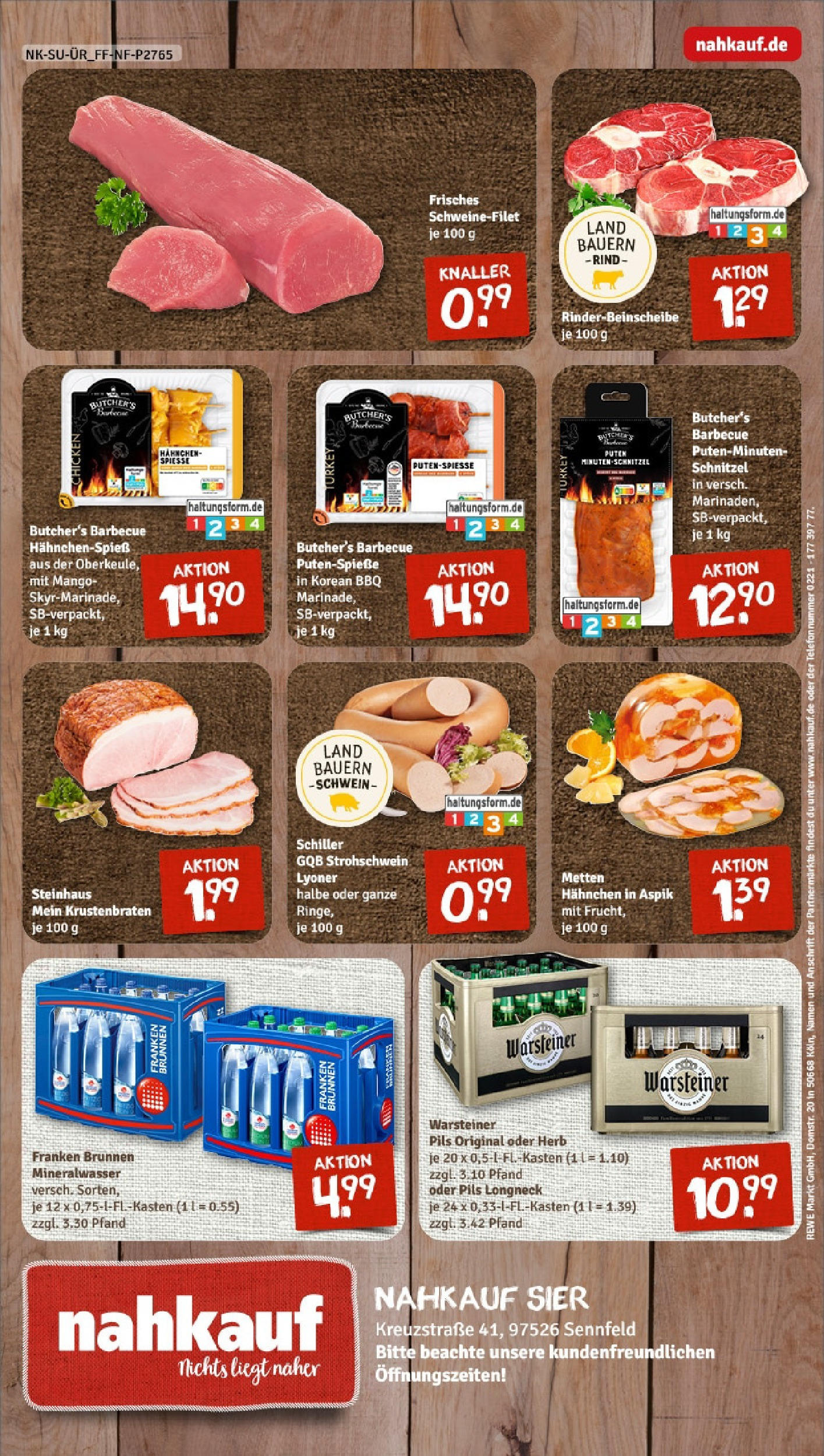 Rewe - Rewe: Wochenangebote (ab 27.04.2025) zum Blättern » Angebote | Seite: 8 | Produkte: Pils, Krustenbraten, Mineralwasser, Warsteiner