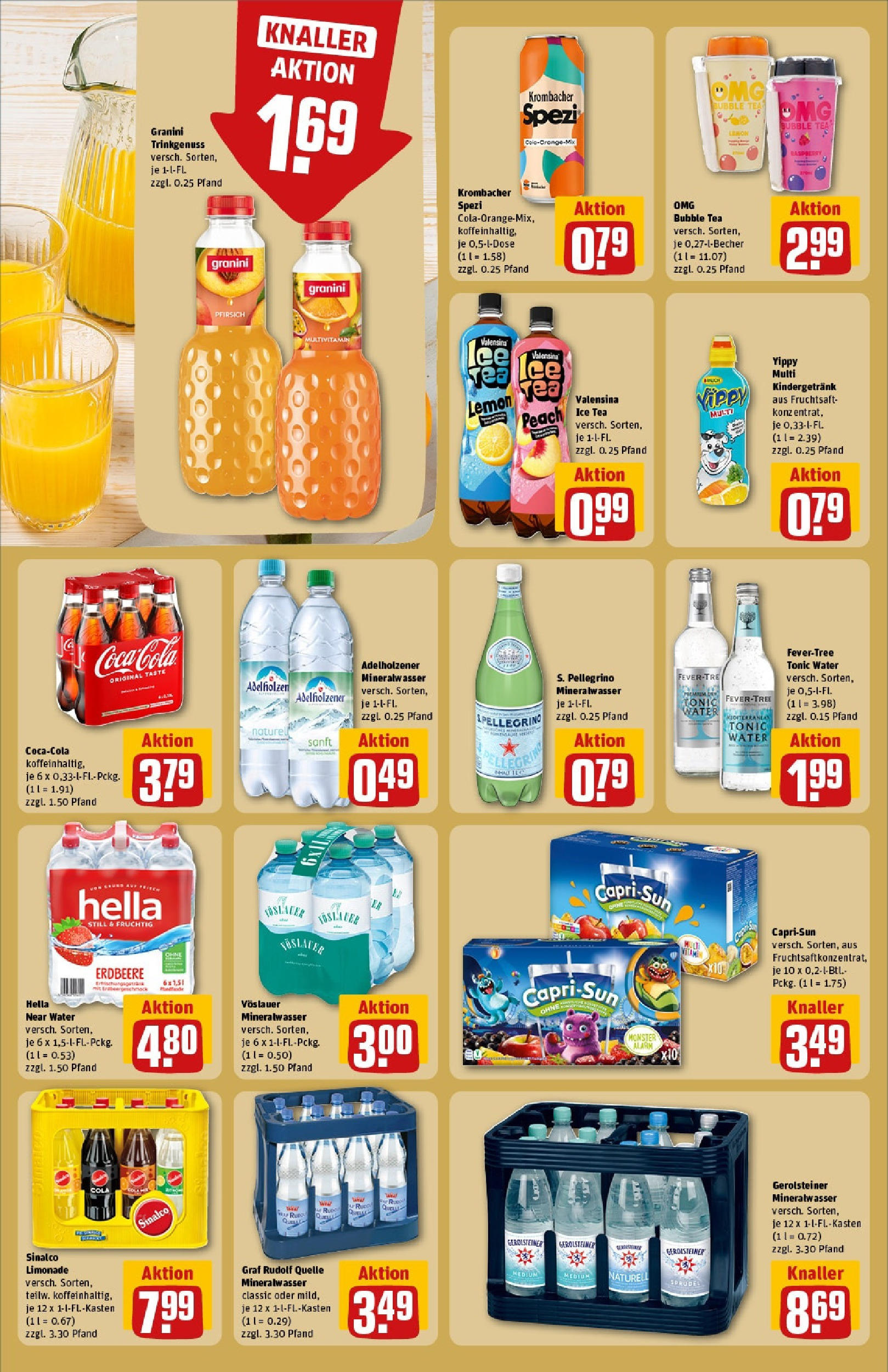 Rewe - Rewe: Wochenangebote (ab 27.04.2025) zum Blättern » Angebote | Seite: 22 | Produkte: Sinalco, Valensina, Granini, Gerolsteiner Rewe - Rewe: Wochenangebote (ab 27.04.2025) zum Blättern » Angebote | Seite: 22 | Produkte: Sinalco, Valensina, Granini, Gerolsteiner
