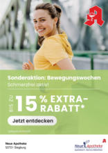 Bewegungswochen in Ihrer Apotheke: Satte Rabatte für Ihre Gesundheit!