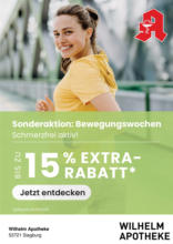 Bewegungswochen in Ihrer Apotheke: Satte Rabatte für Ihre Gesundheit!