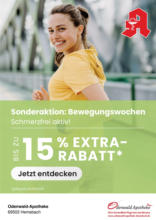 Bewegungswochen in Ihrer Apotheke: Satte Rabatte für Ihre Gesundheit!