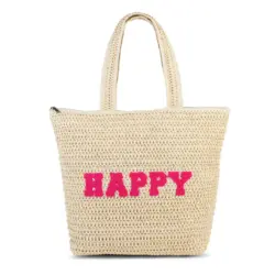 FABRIZIO Korbtasche Happy beige