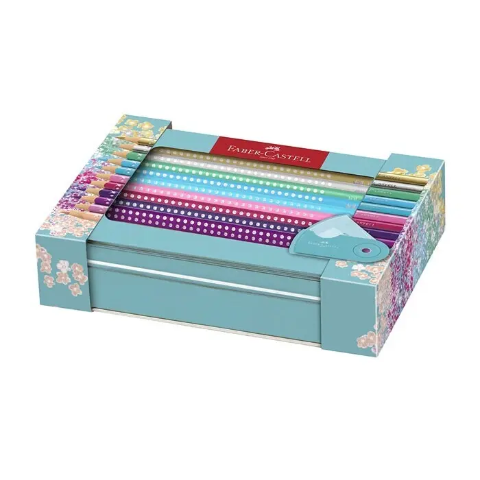 FABER-CASTELL Buntstifte Geschenkset Sparkle 21 Teile mehrere Farben